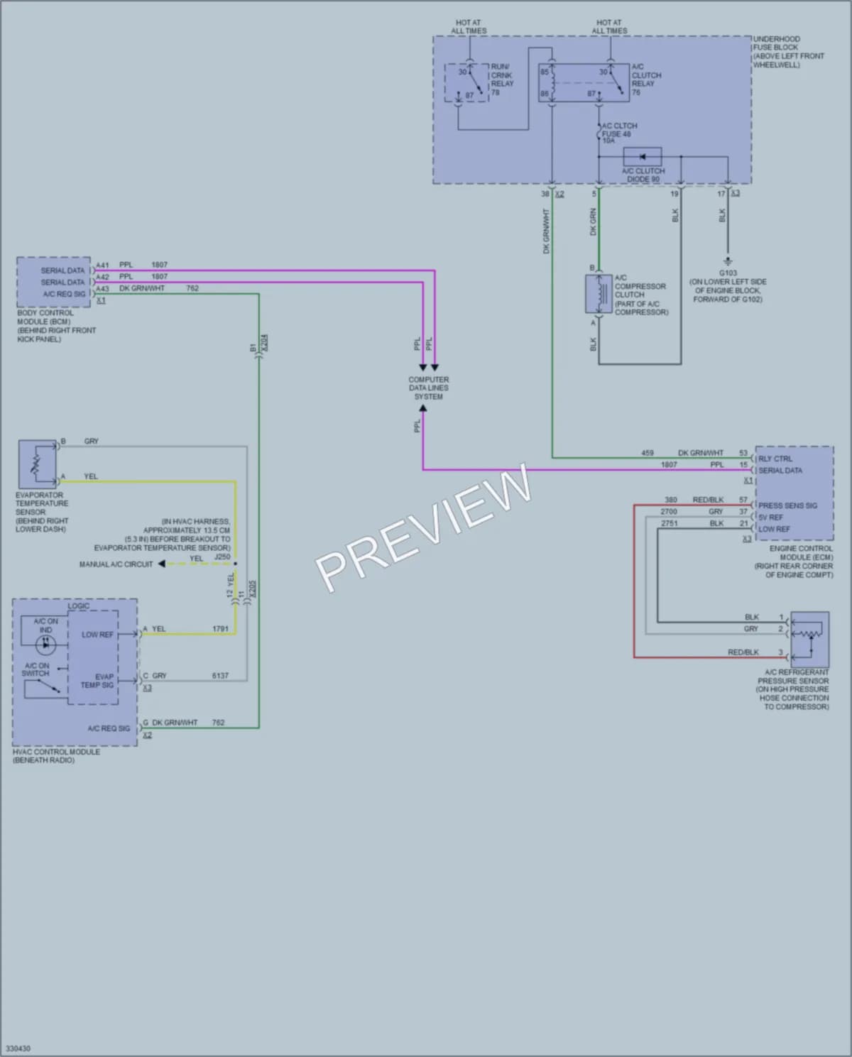 2010 HUMMER H3 Air Conditioning Wiring Diagrams protected preview