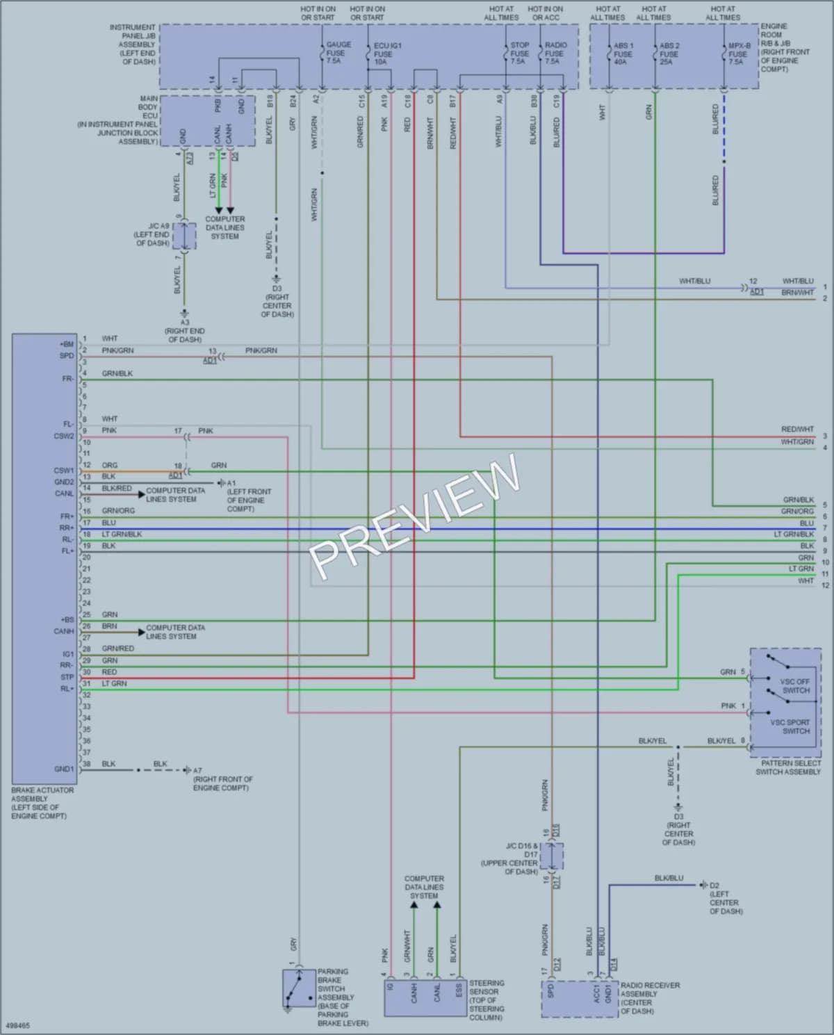 2016 Scion FRS Anti Lock Brakes Wiring Diagrams protected preview