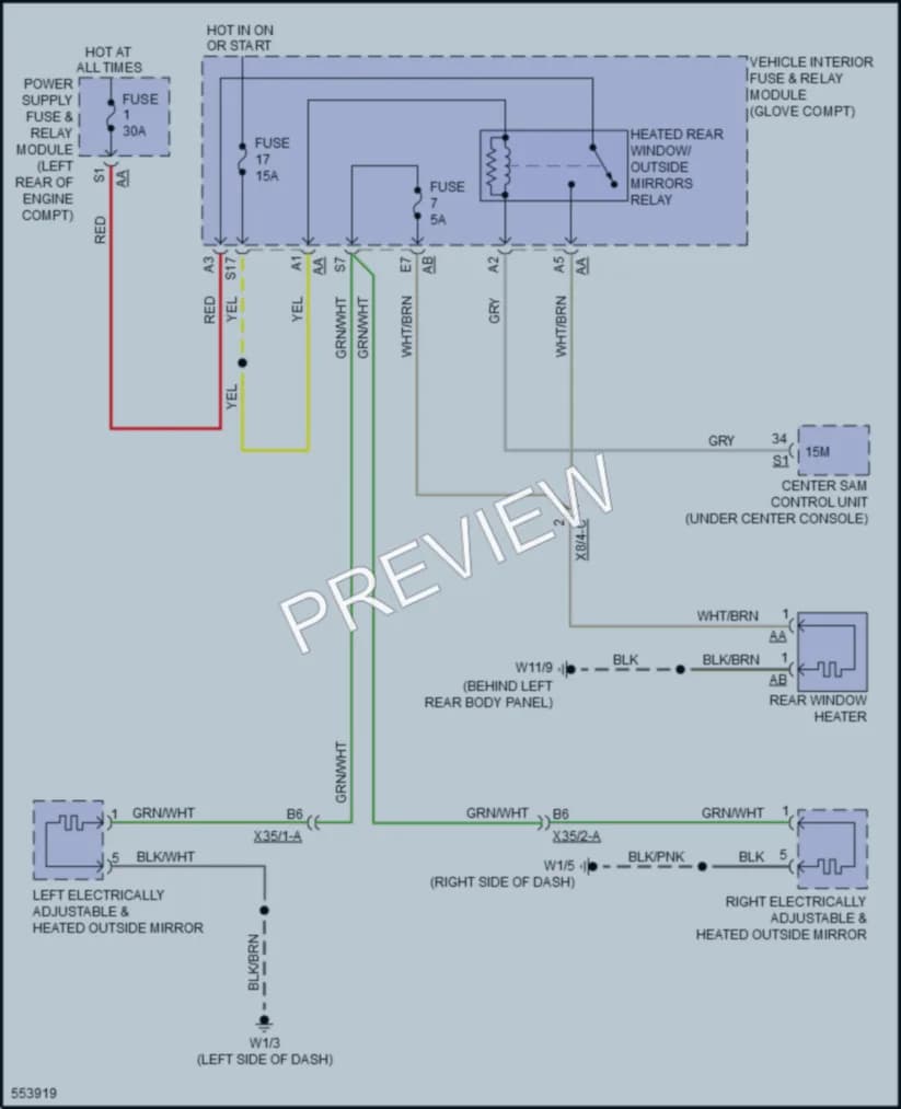 2019 Smart fortwoelectric Defoggers Wiring Diagrams protected preview