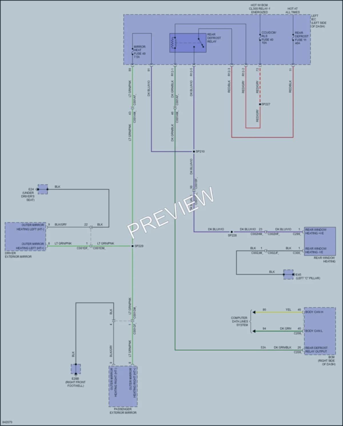 2023 VinFast VF8 Defoggers Wiring Diagrams protected preview