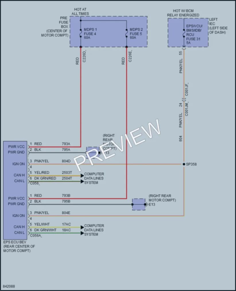 2023 VinFast VF8 Electronic Power Steering Wiring Diagrams protected preview