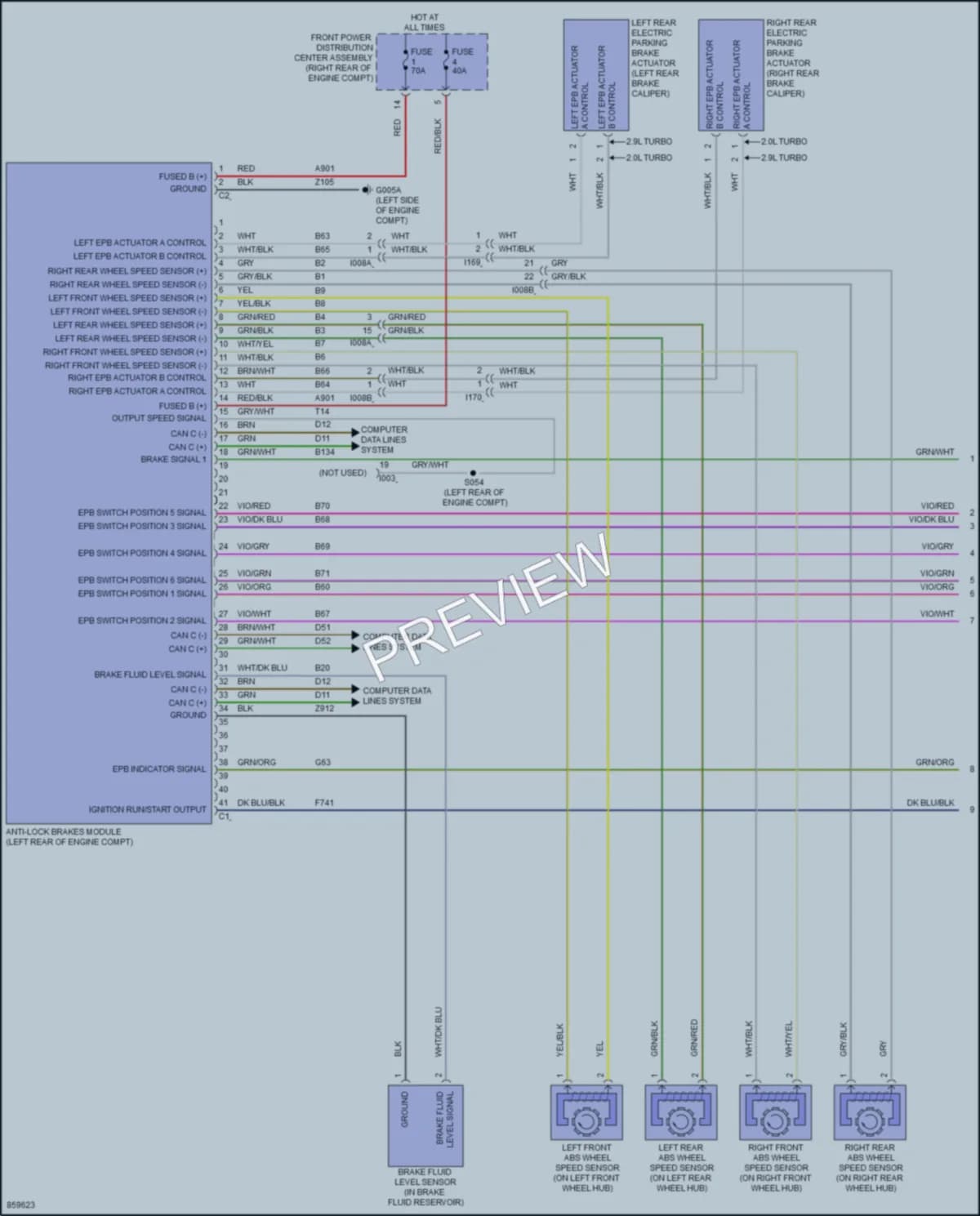 2024 AlfaRomeo Giulia Anti Lock Brakes Wiring Diagrams protected preview