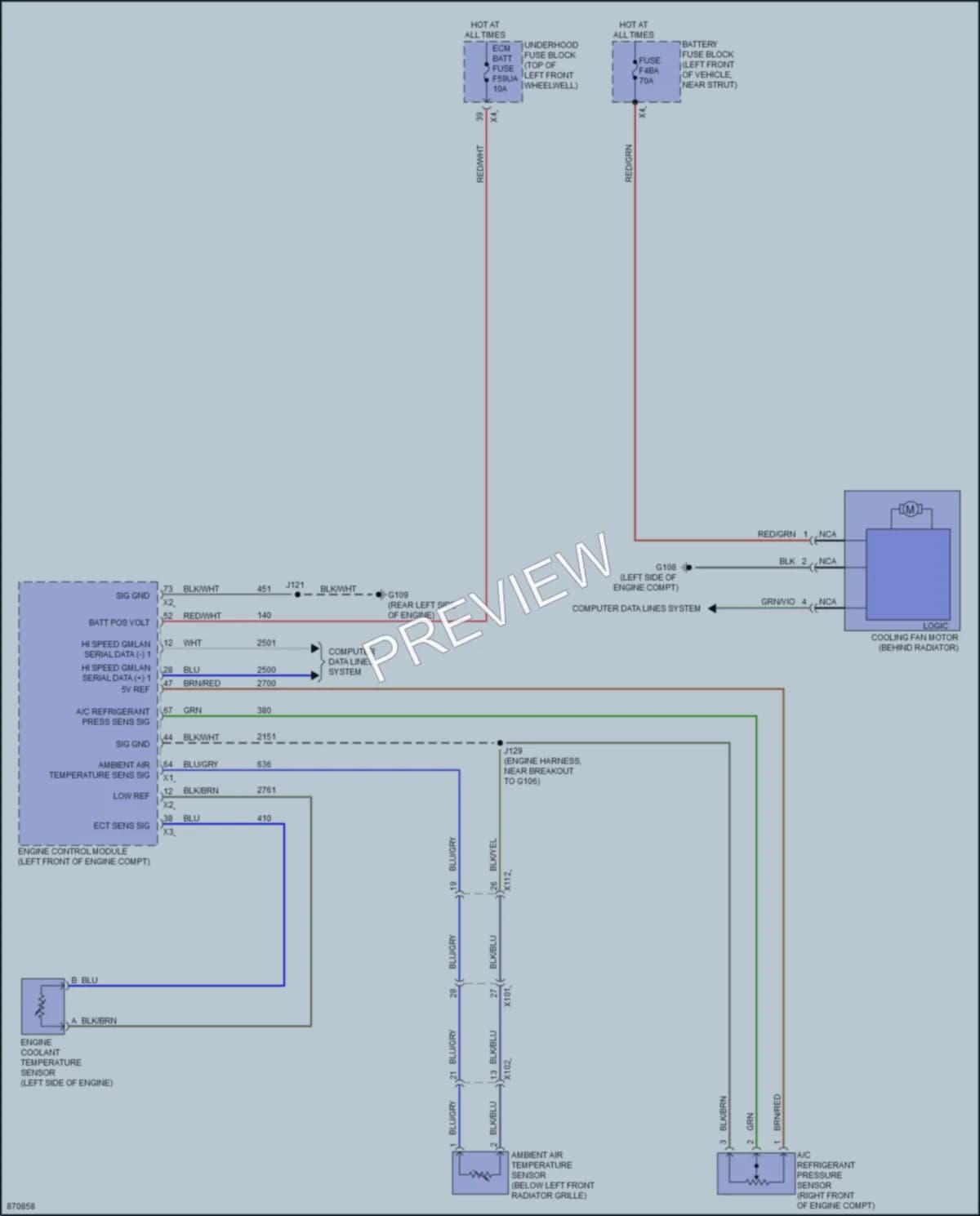 2024 Buick Enclave Cooling Fan Wiring Diagrams protected preview