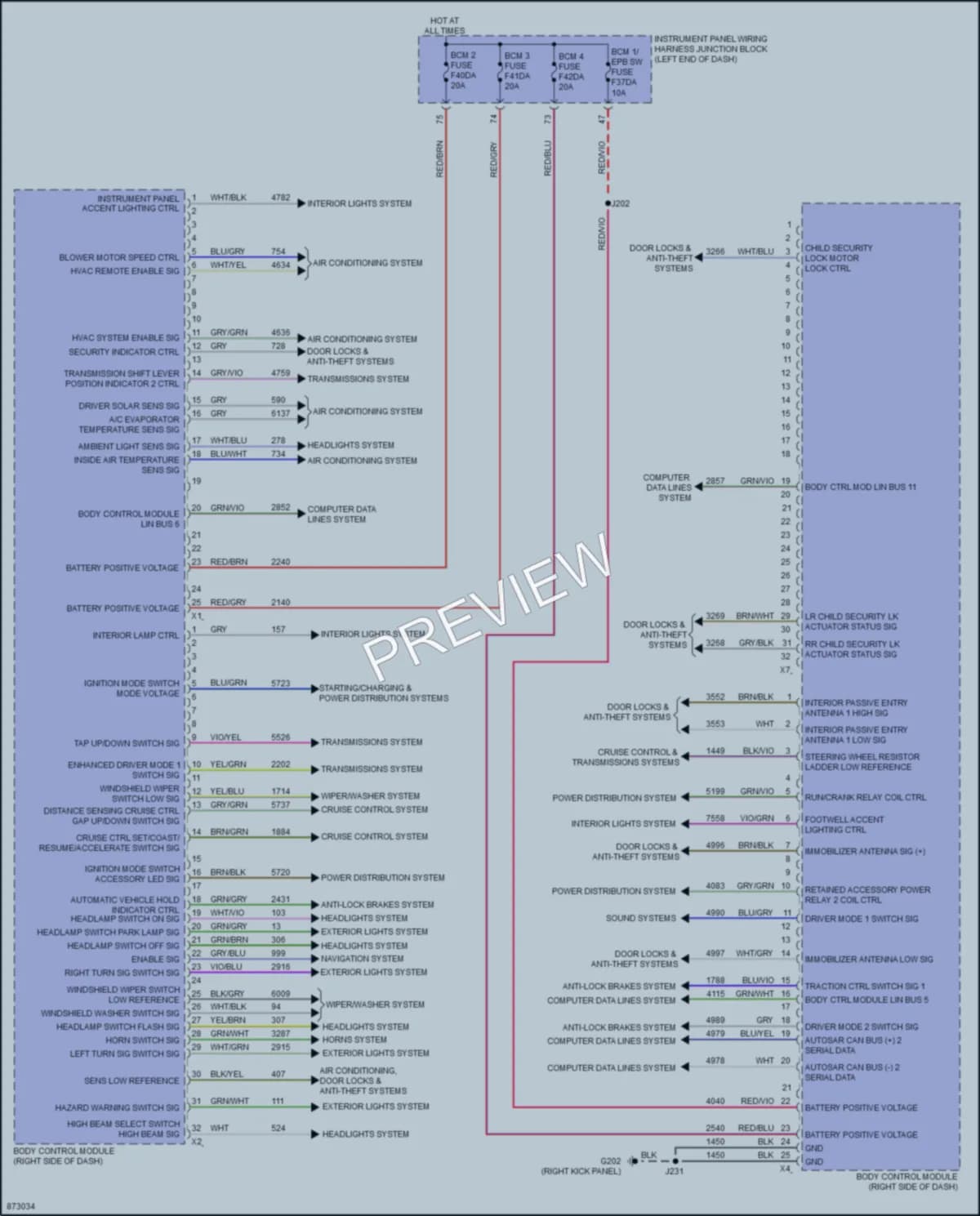 2024 Cadillac CT4 Body Control Modules Wiring Diagrams protected preview