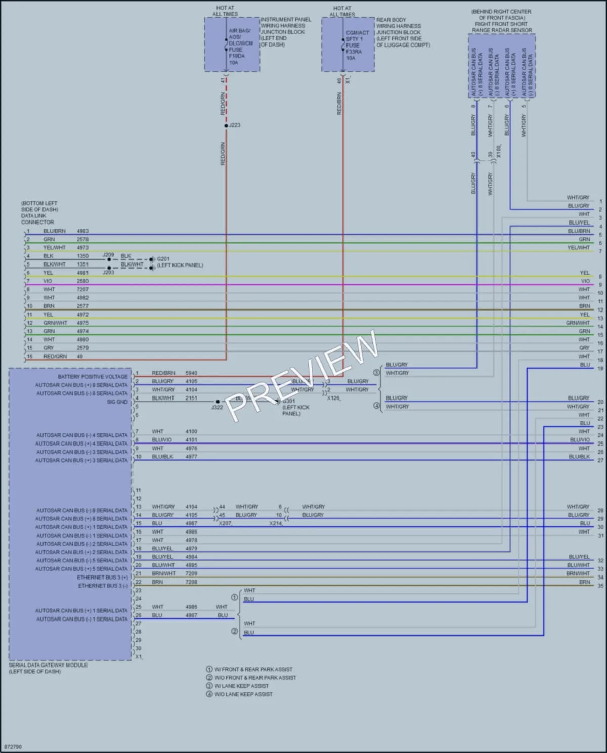 2024 Cadillac CT4 Computer Data Lines Wiring Diagrams protected preview