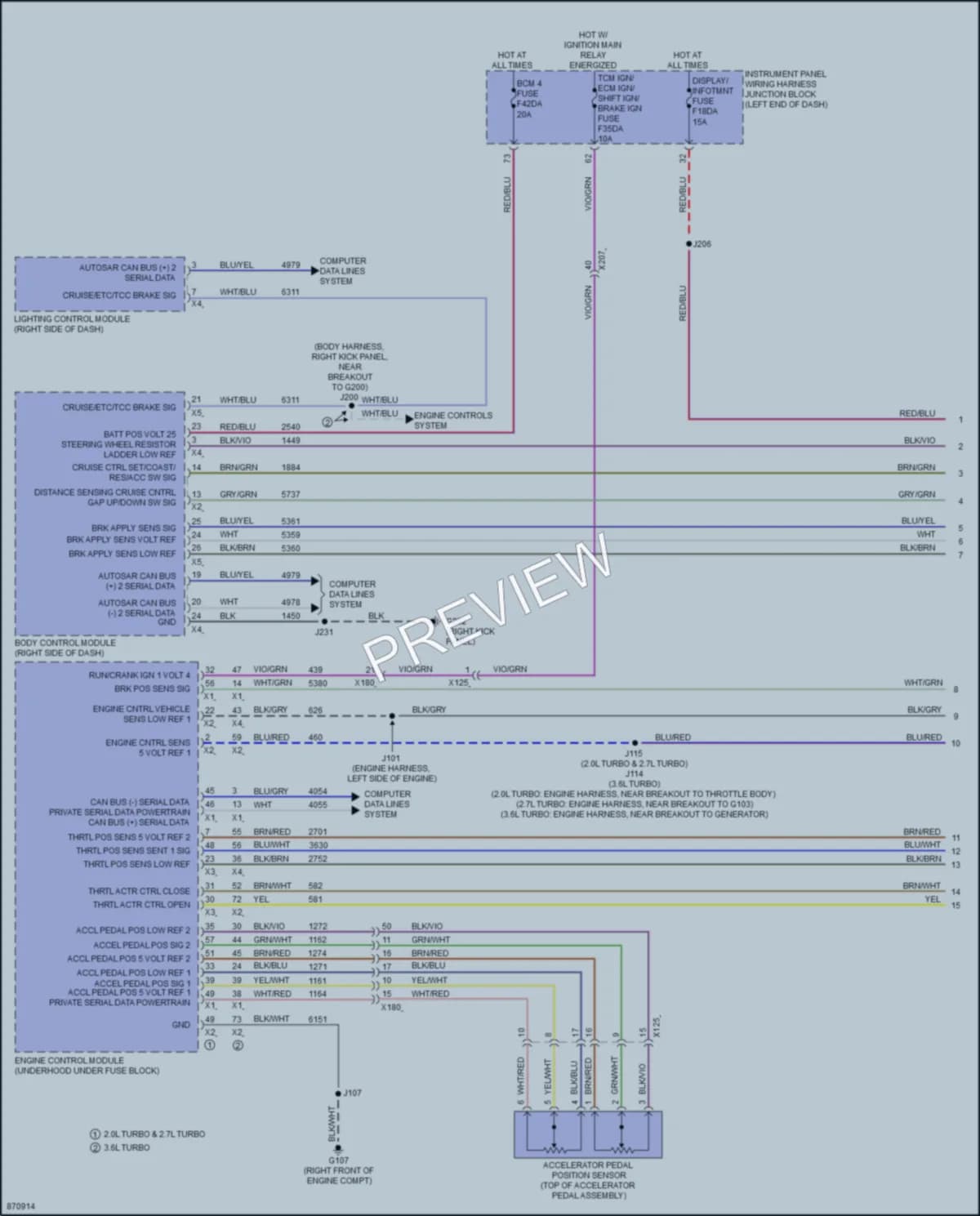 2024 Cadillac CT4 Cruise Control Wiring Diagrams protected preview