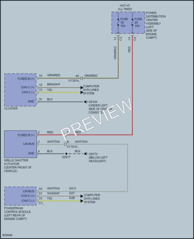 2024 Chrysler PacificaHybrid Active Bodyworks Wiring Diagrams protected preview