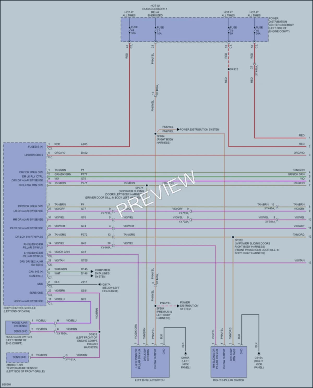 2024 Chrysler PacificaHybrid Anti Theft Wiring Diagrams protected preview