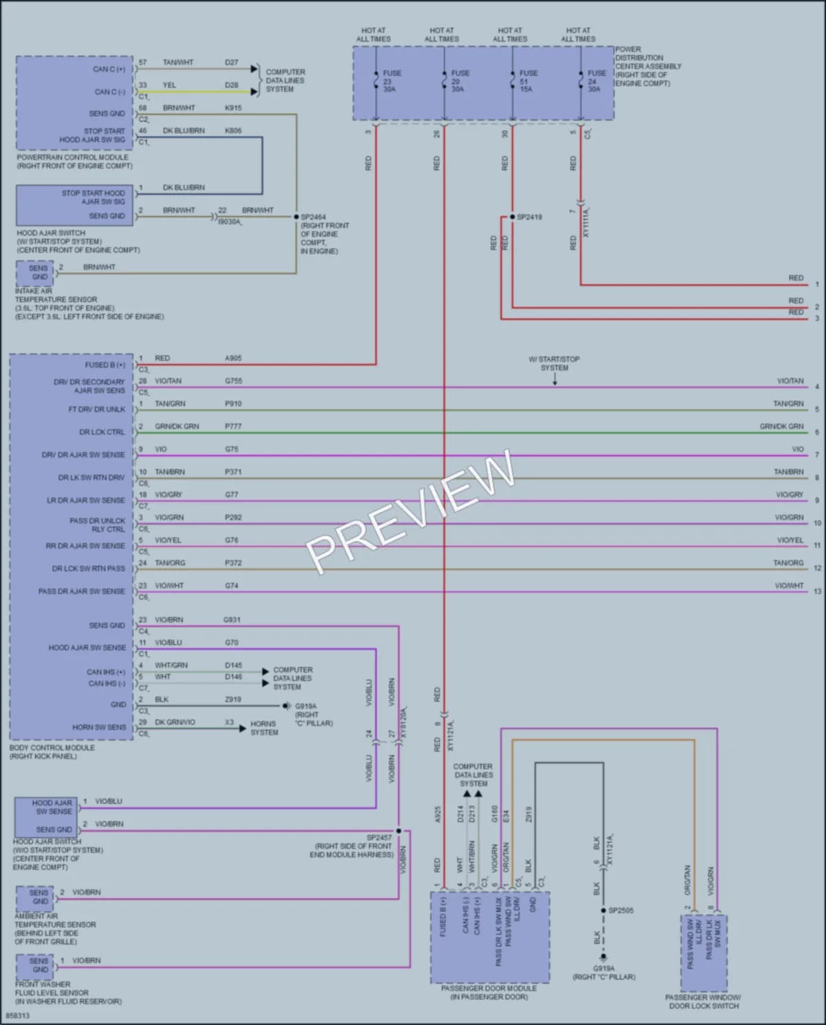 2024 Dodge Durango Anti Theft Wiring Diagrams protected preview