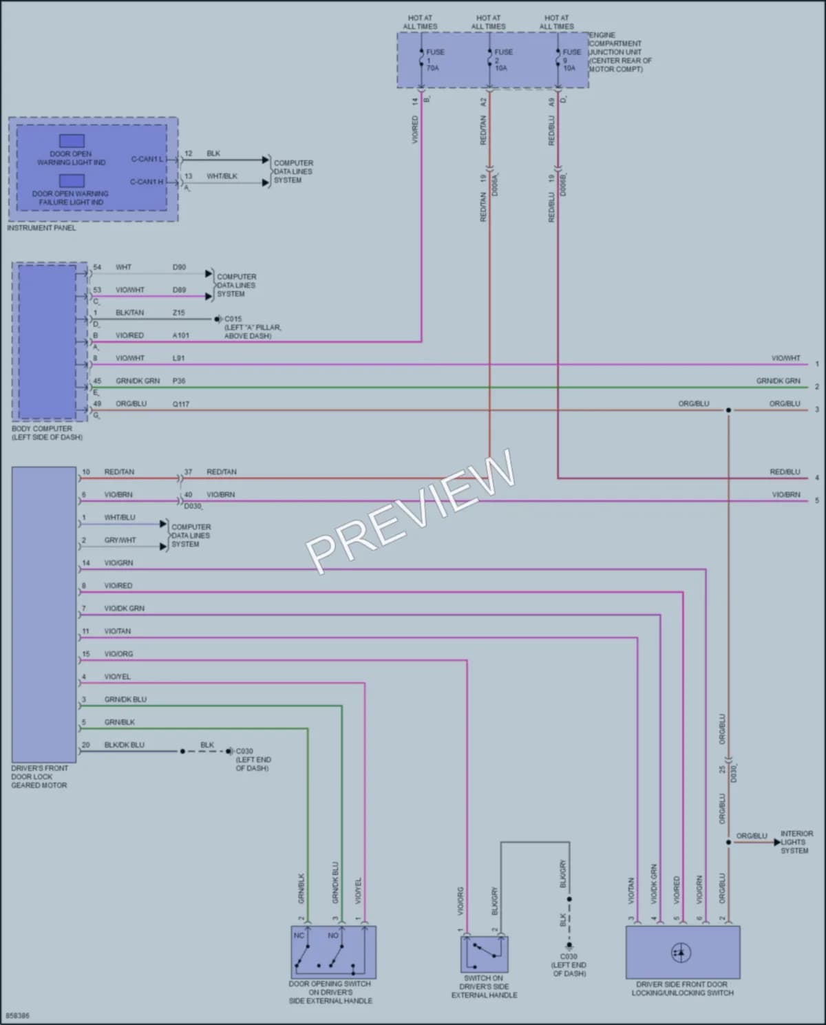 2024 Fiat 500e Anti Theft Wiring Diagrams protected preview