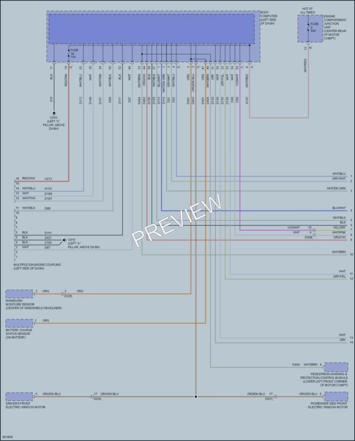 2024 Fiat 500e Computer Data Lines Wiring Diagrams protected preview