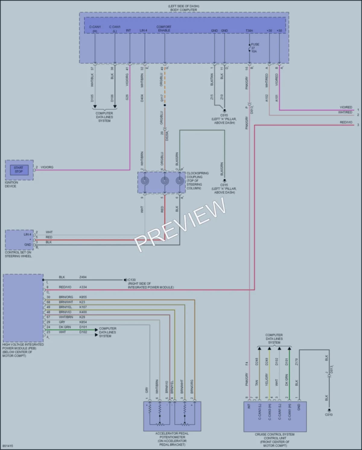2024 Fiat 500e Cruise Control Wiring Diagrams protected preview
