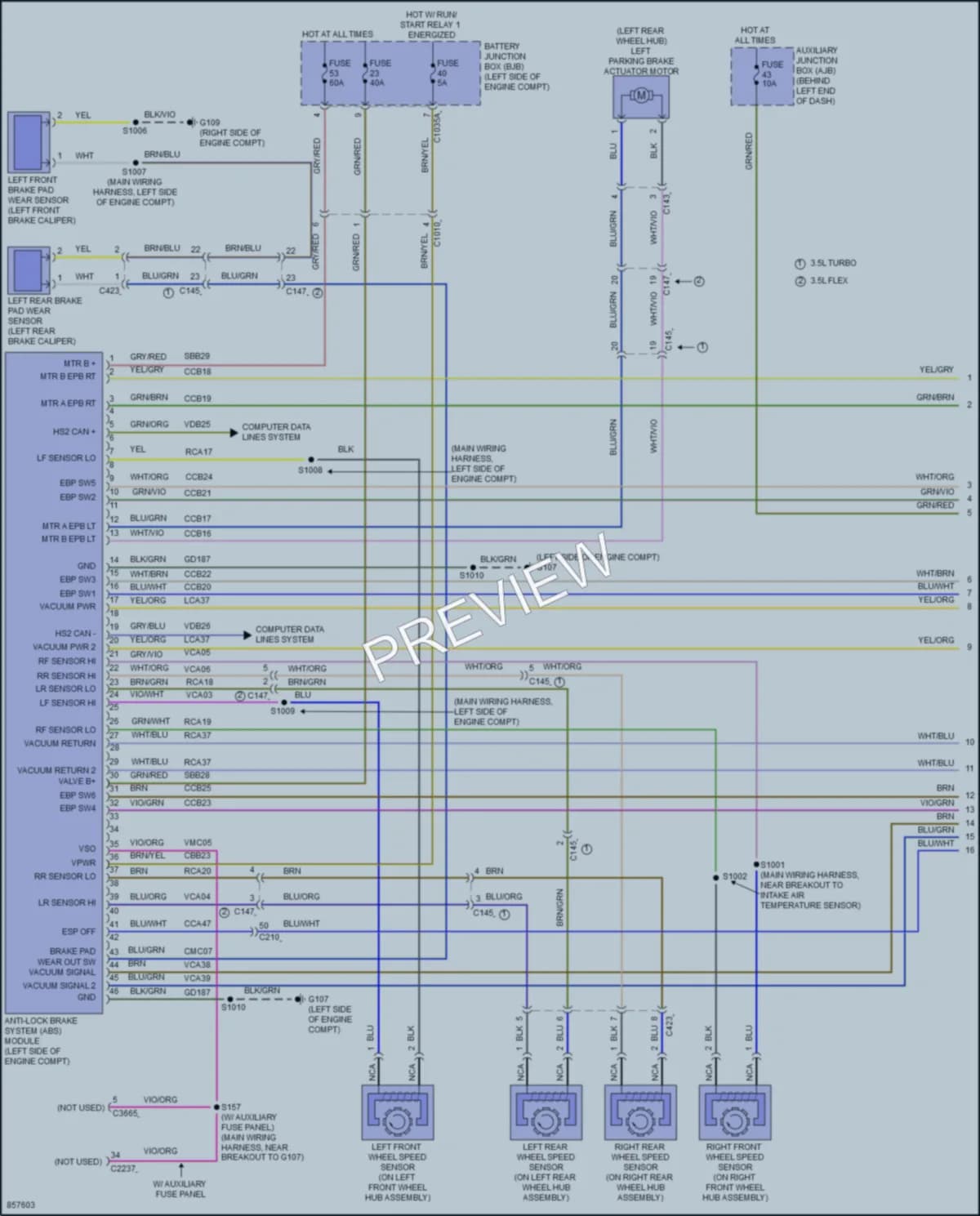 2024 Ford 150Transit Anti Lock Brakes Wiring Diagrams protected preview