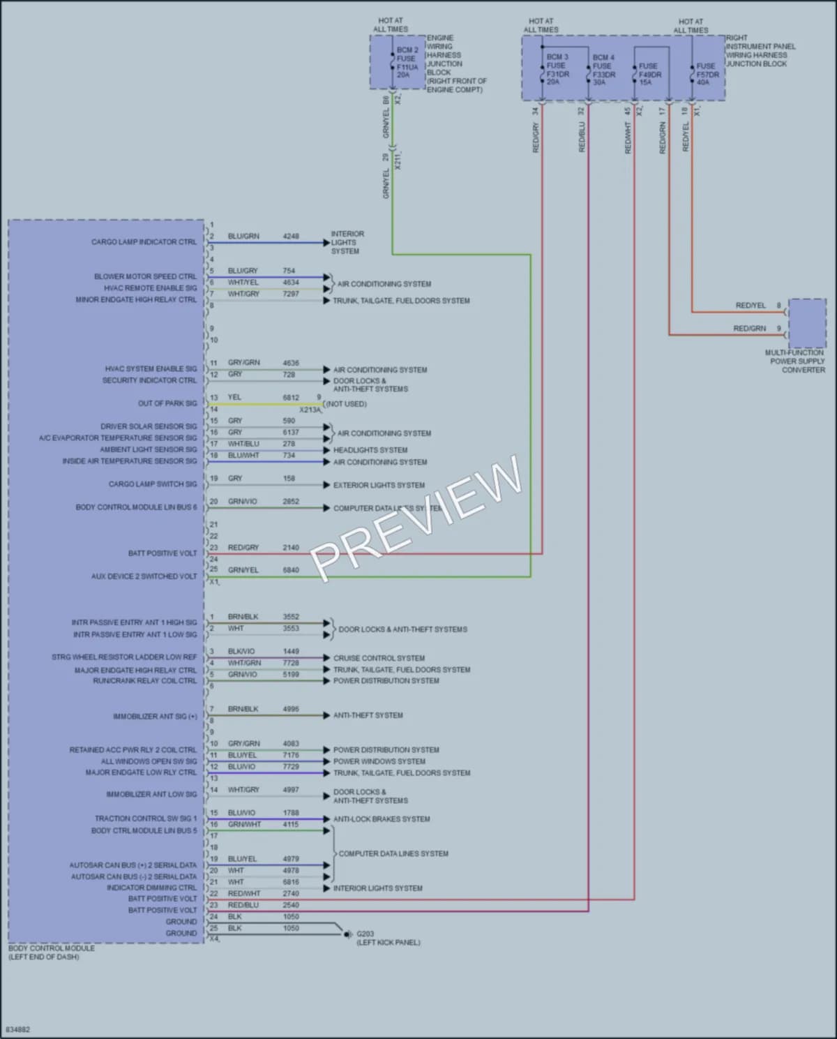 2024 GMC 1500Sierra Body Control Modules Wiring Diagrams protected preview