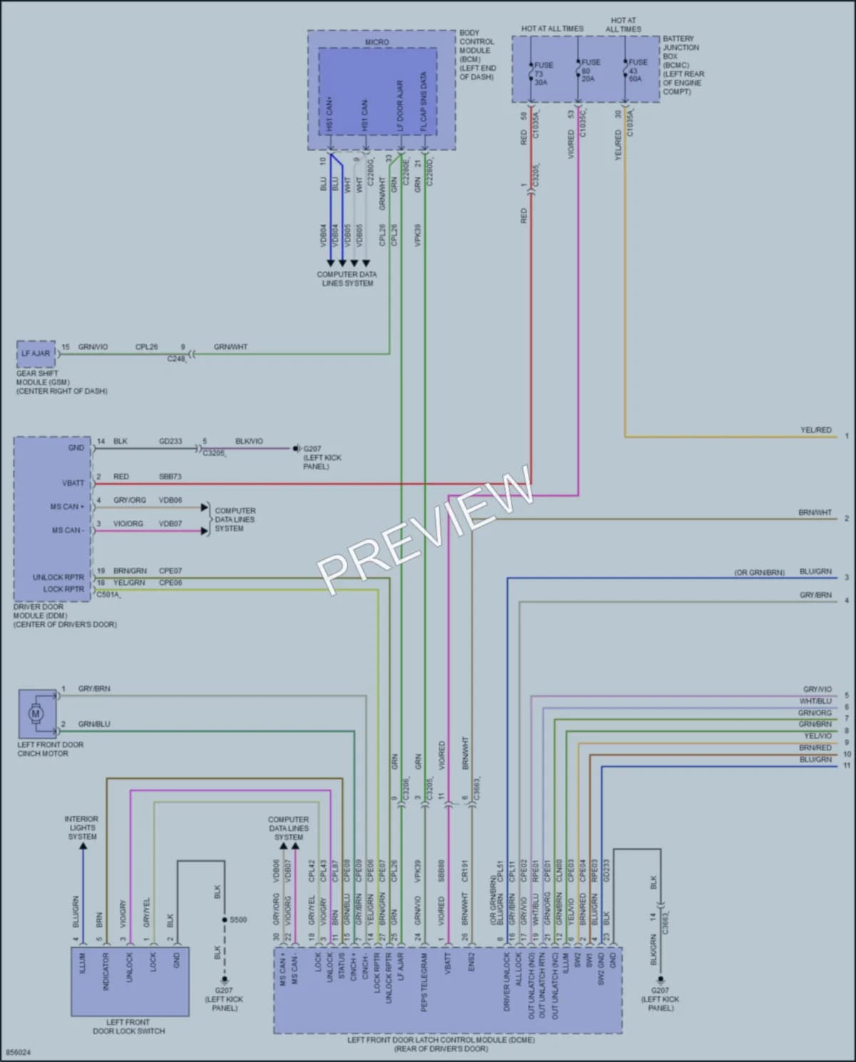 2024 Lincoln Aviator Anti Theft Wiring Diagrams protected preview
