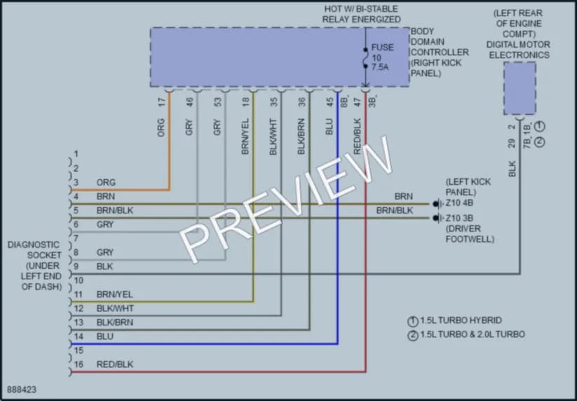 2024 MINI Cooper Computer Data Lines Wiring Diagrams protected preview