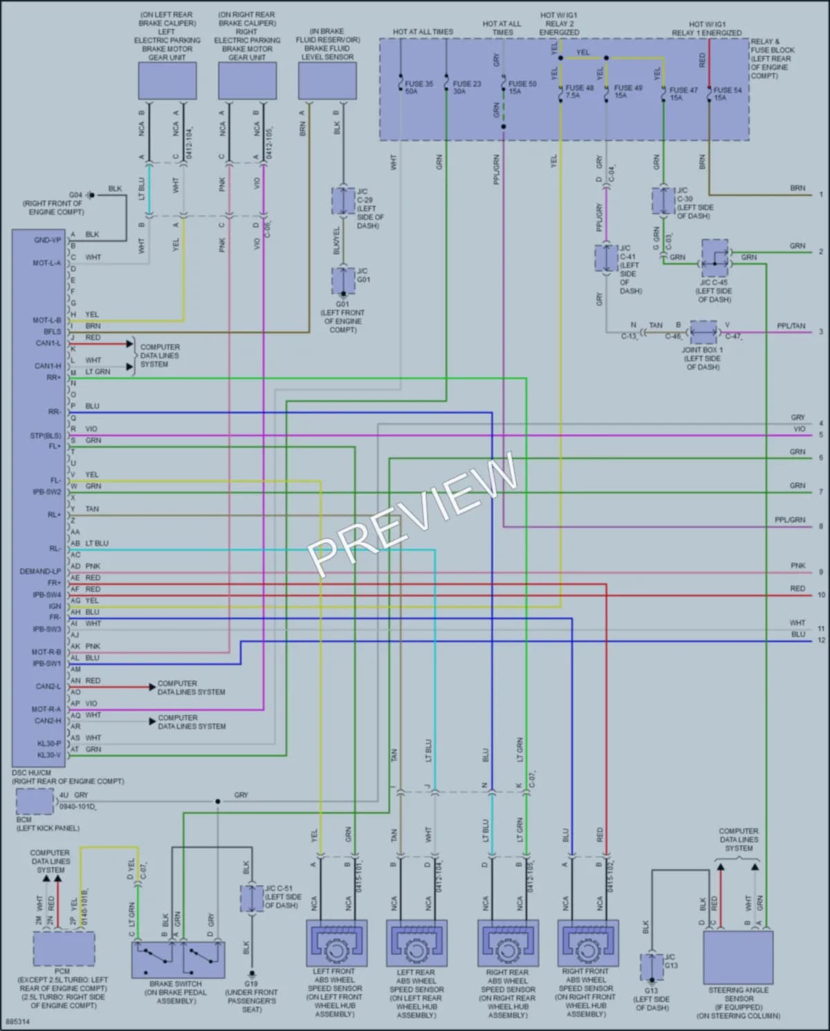 2024 Mazda 3 Anti Lock Brakes Wiring Diagrams protected preview