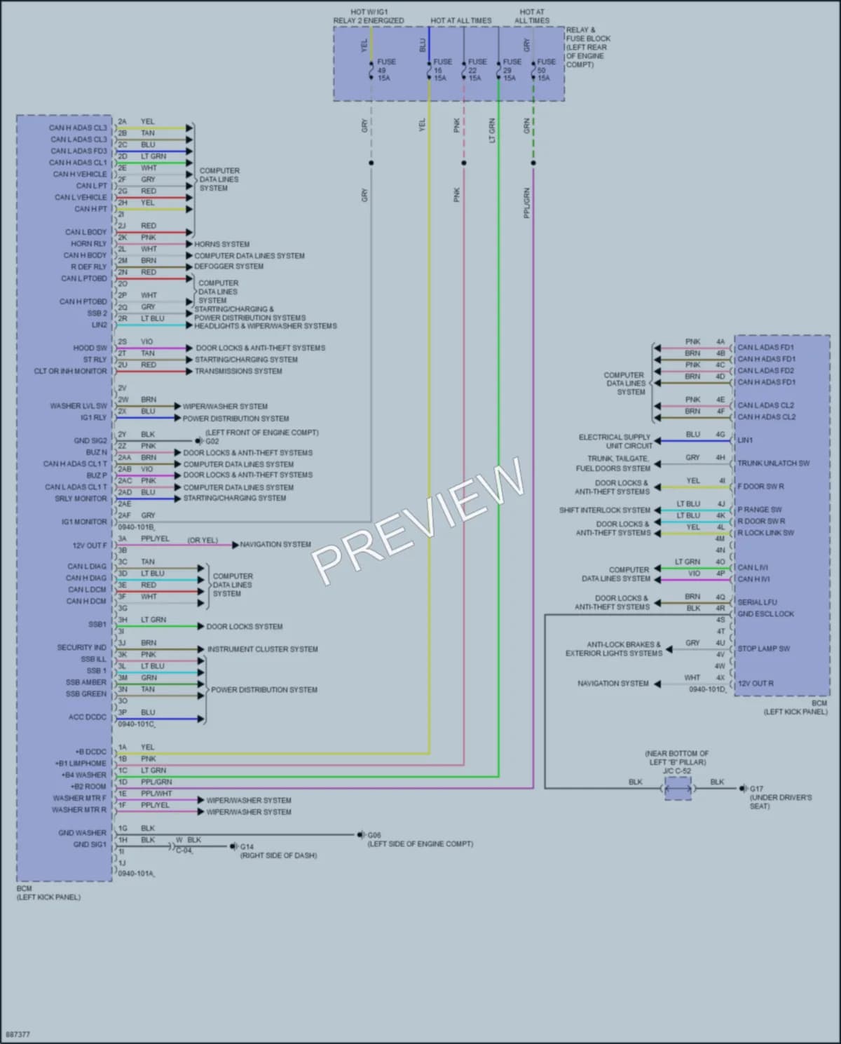 2024 Mazda 3 Body Control Modules Wiring Diagrams protected preview