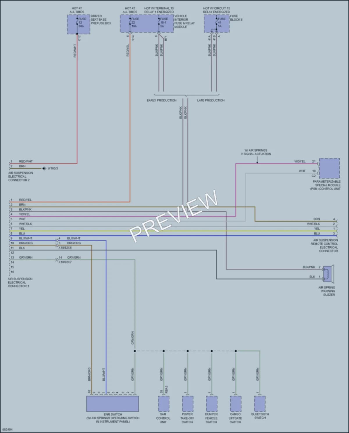 2024 MercedesBenz 2500Sprinter Electronic Suspension Wiring Diagrams protected preview