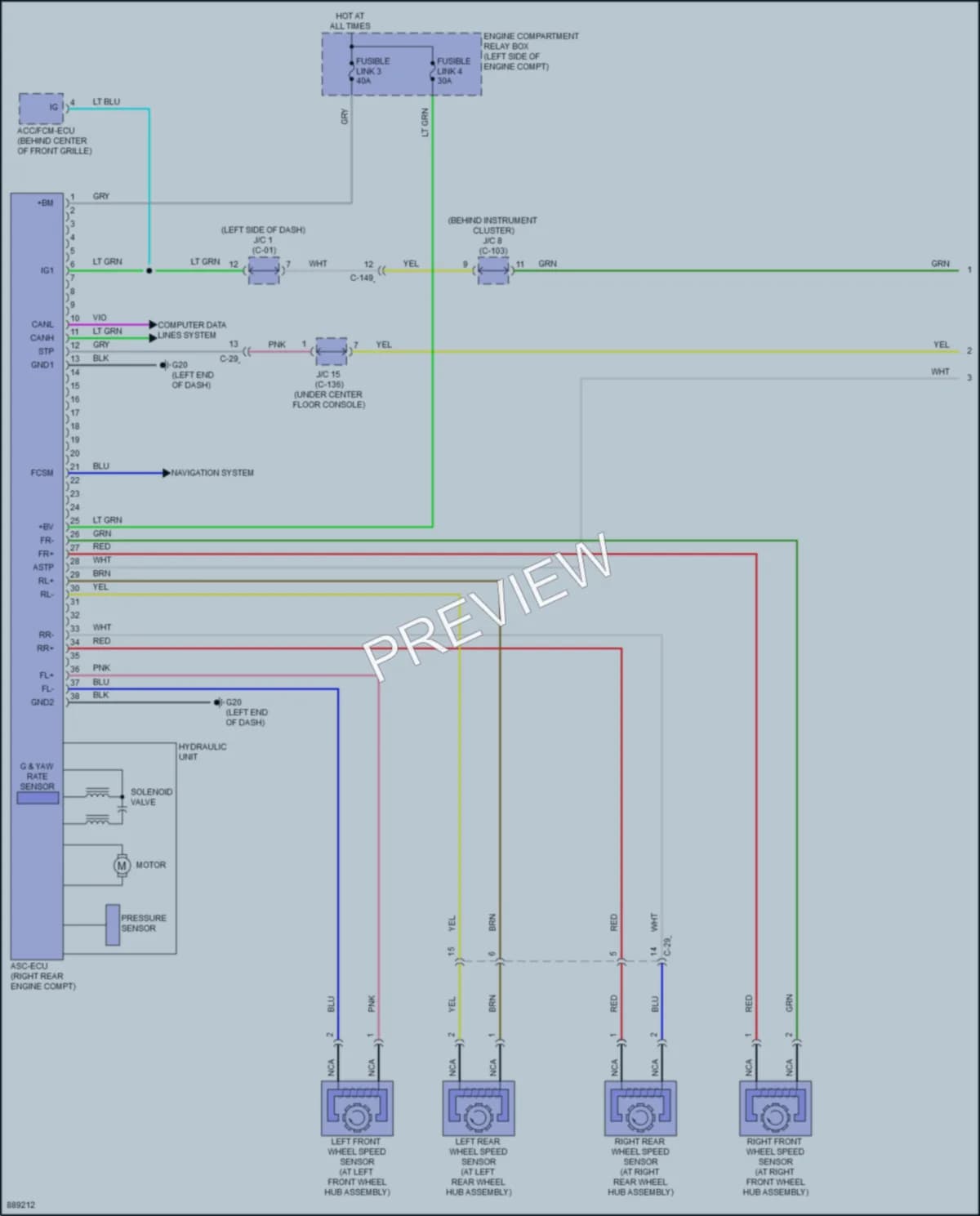 2024 Mitsubishi EclipseCross Anti Lock Brakes Wiring Diagrams protected preview