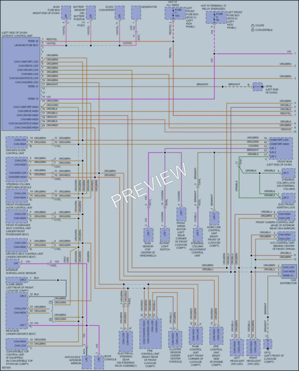2024 Porsche 718Boxster Computer Data Lines Wiring Diagrams protected preview