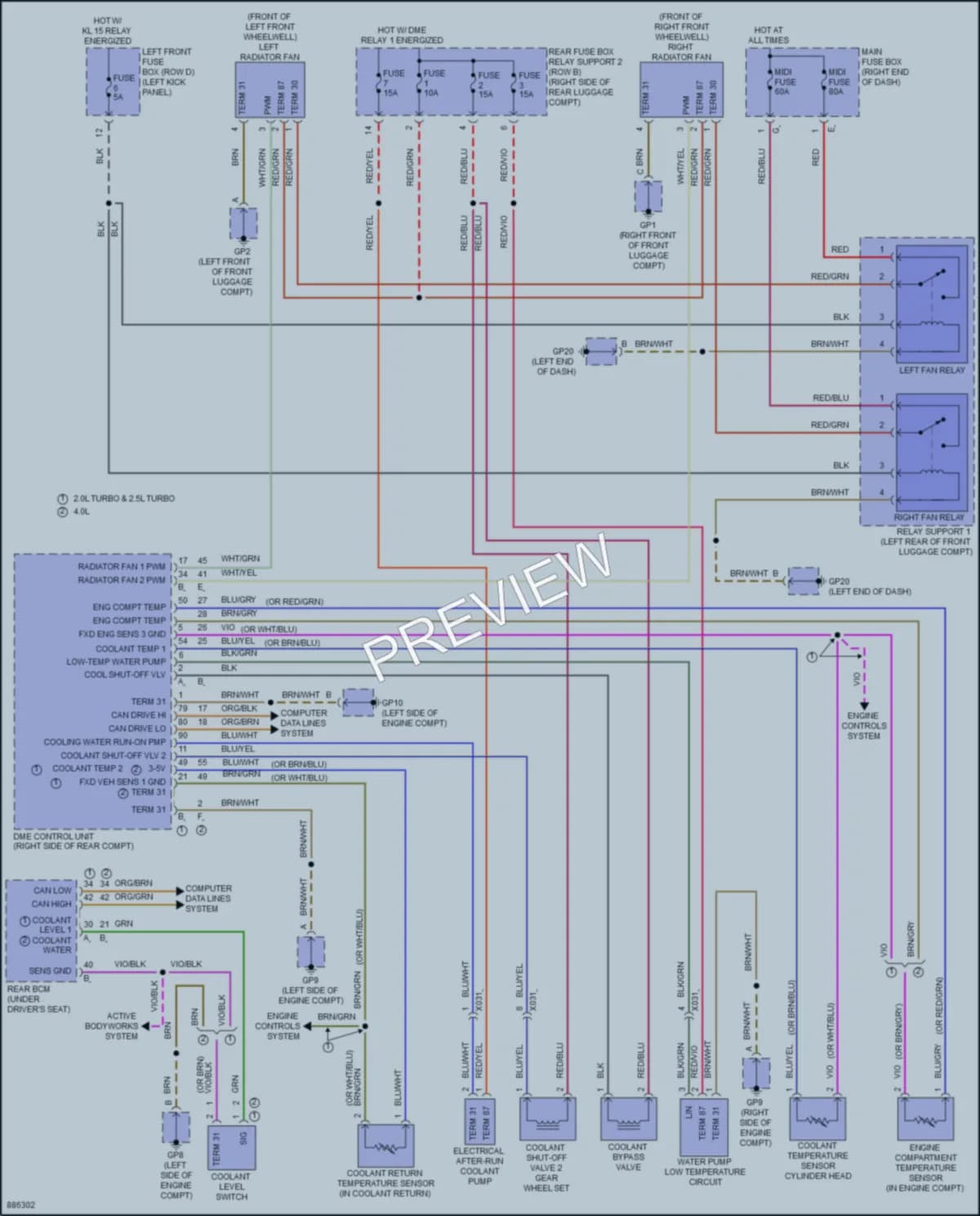 2024 Porsche 718Boxster Cooling Fan Wiring Diagrams protected preview