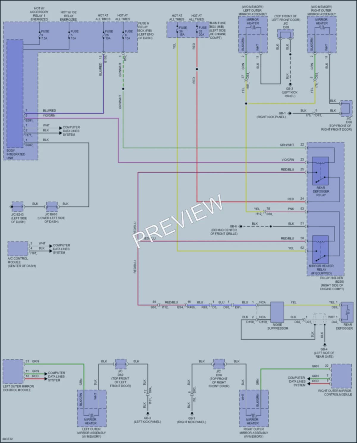 2024 Subaru Ascent Defoggers Wiring Diagrams protected preview