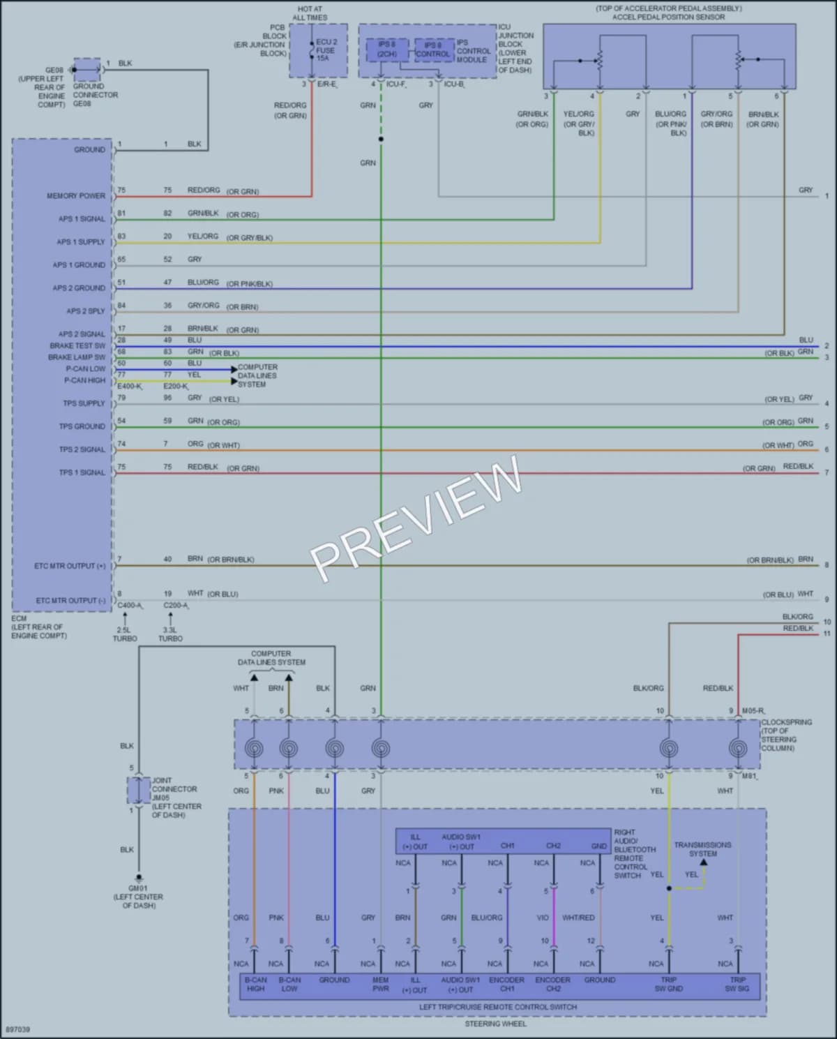 2025 Genesis G70 Cruise Control Wiring Diagrams protected preview