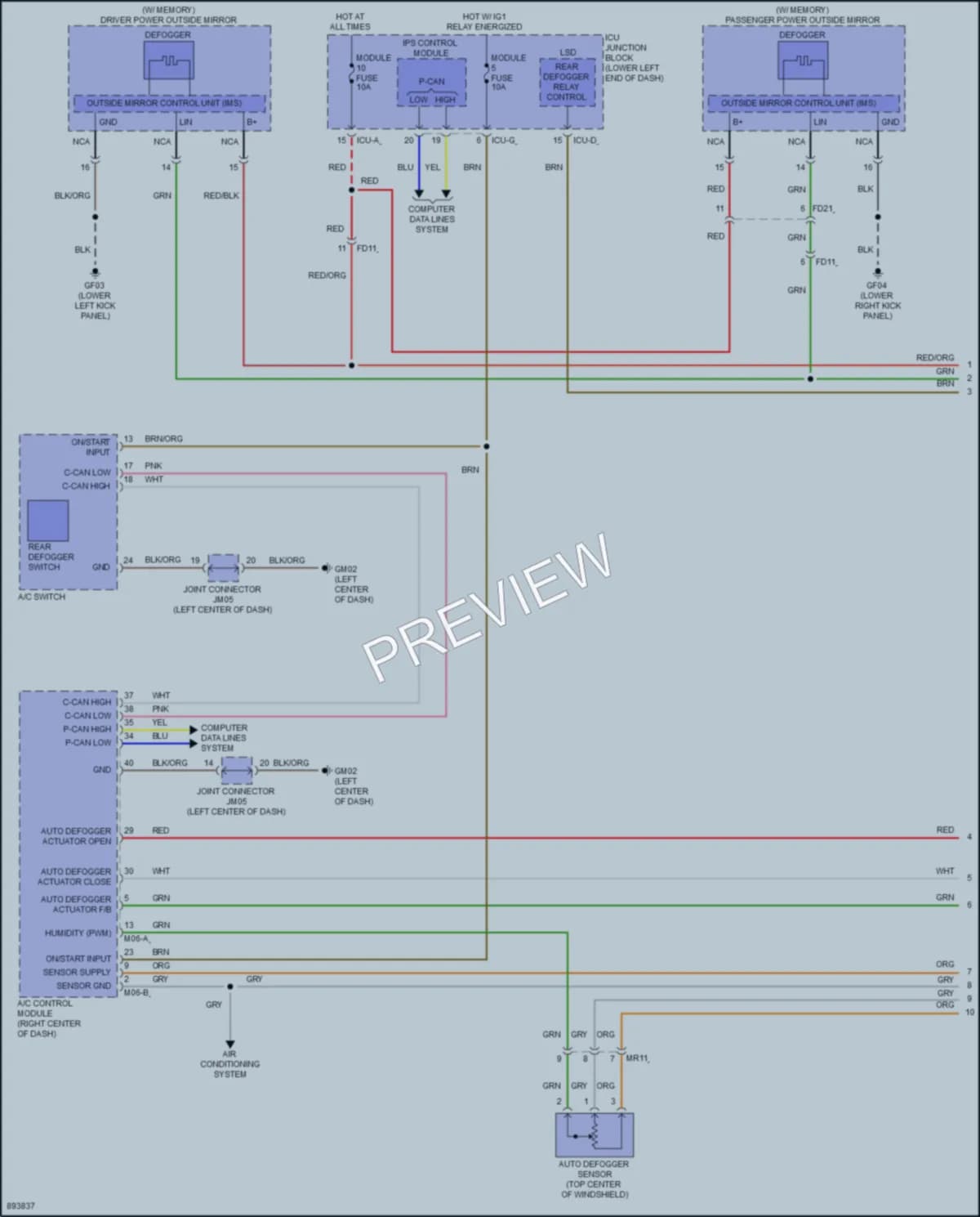 2025 Genesis G70 Defoggers Wiring Diagrams protected preview