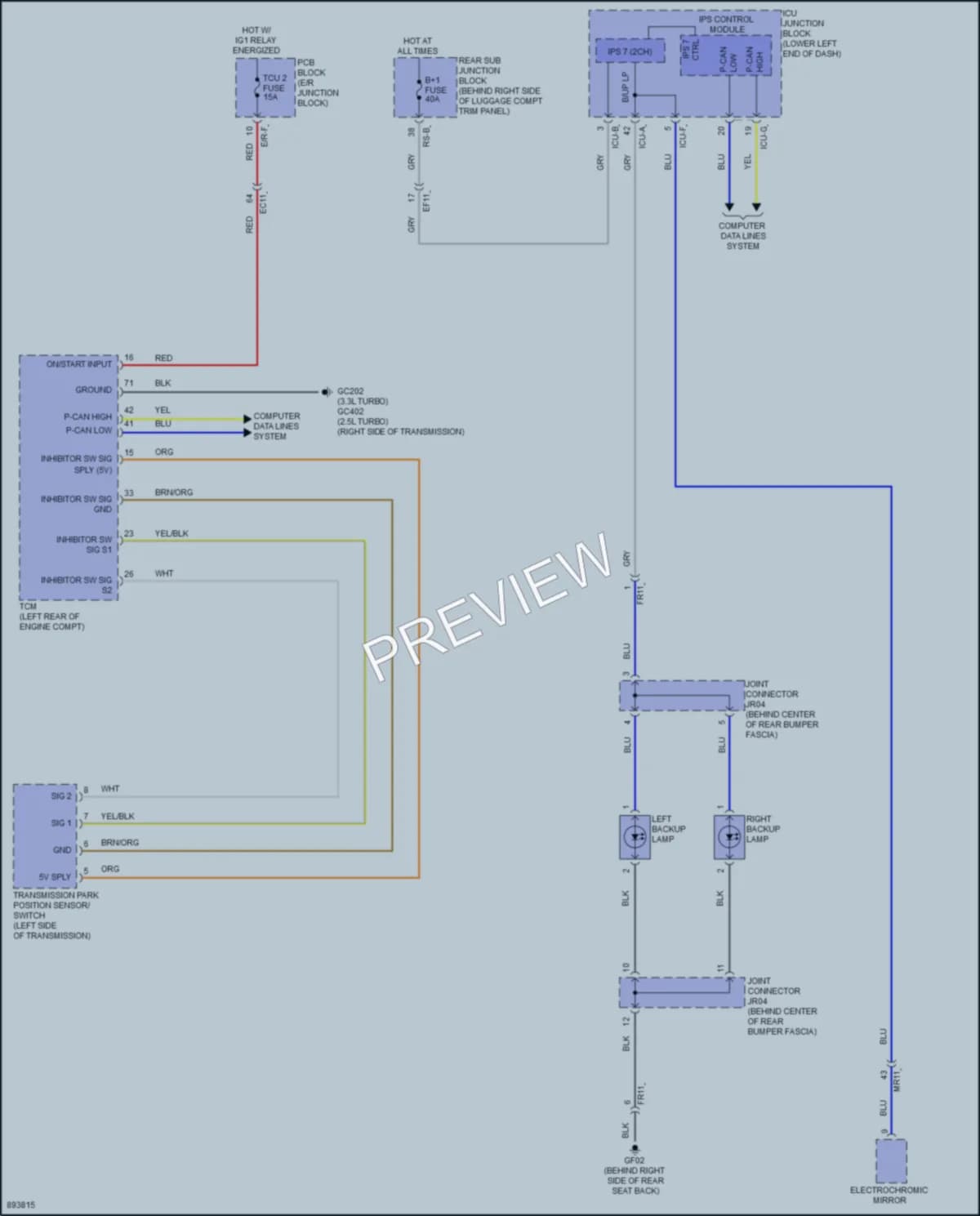 2025 Genesis G70 Exterior Lights Wiring Diagrams protected preview