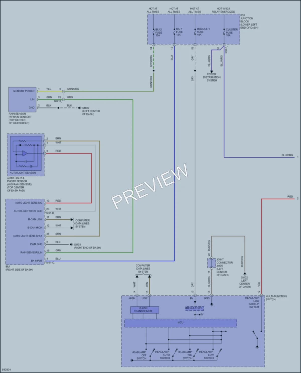 2025 Genesis G70 Headlights Wiring Diagrams protected preview