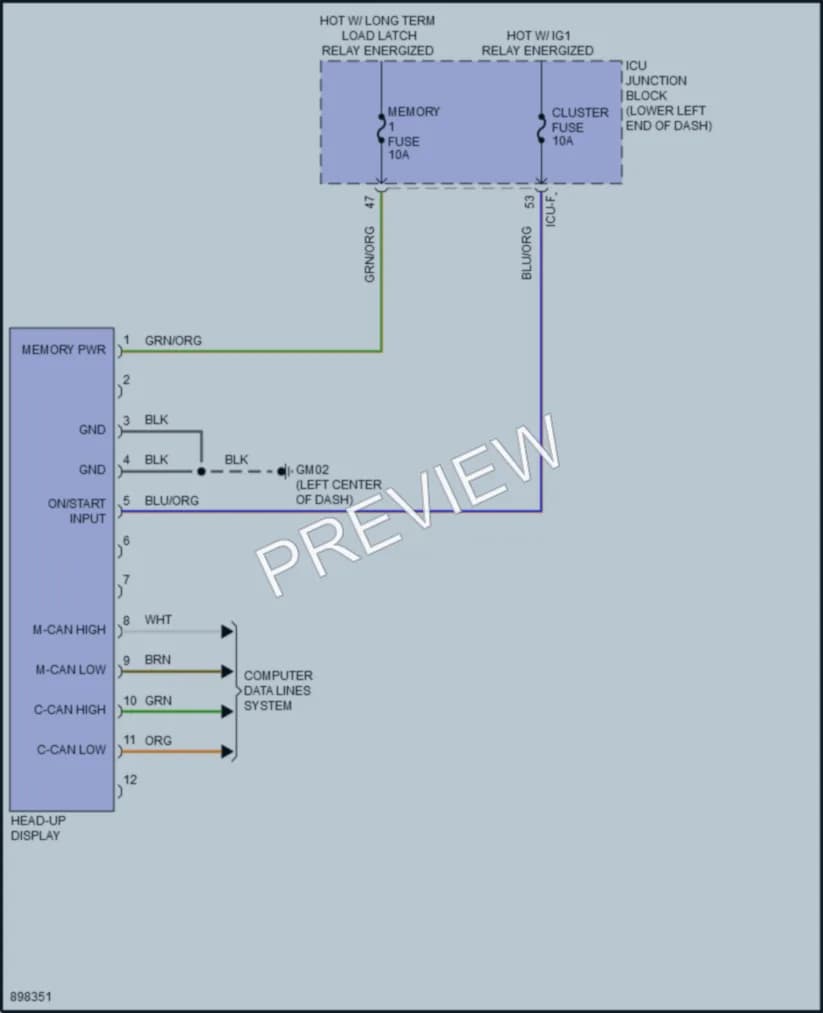 2025 Genesis G70 Instrument Cluster Wiring Diagrams protected preview