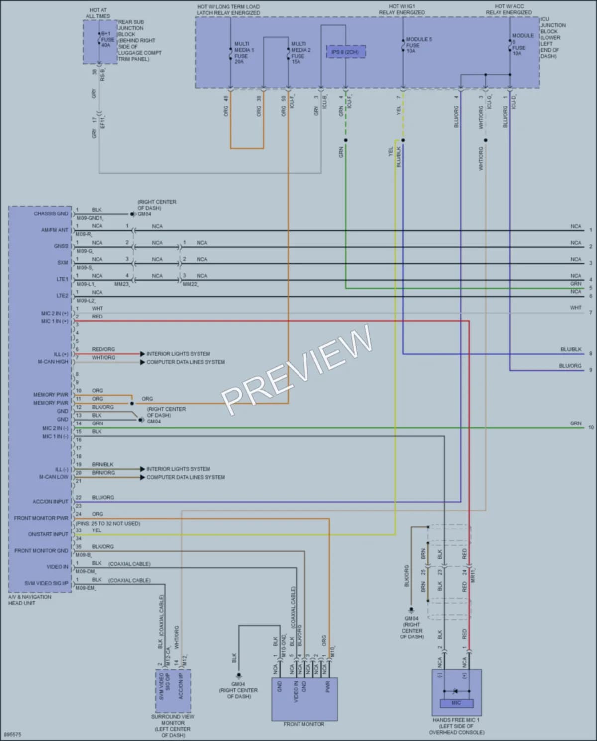 2025 Genesis G70 Navigation Wiring Diagrams protected preview