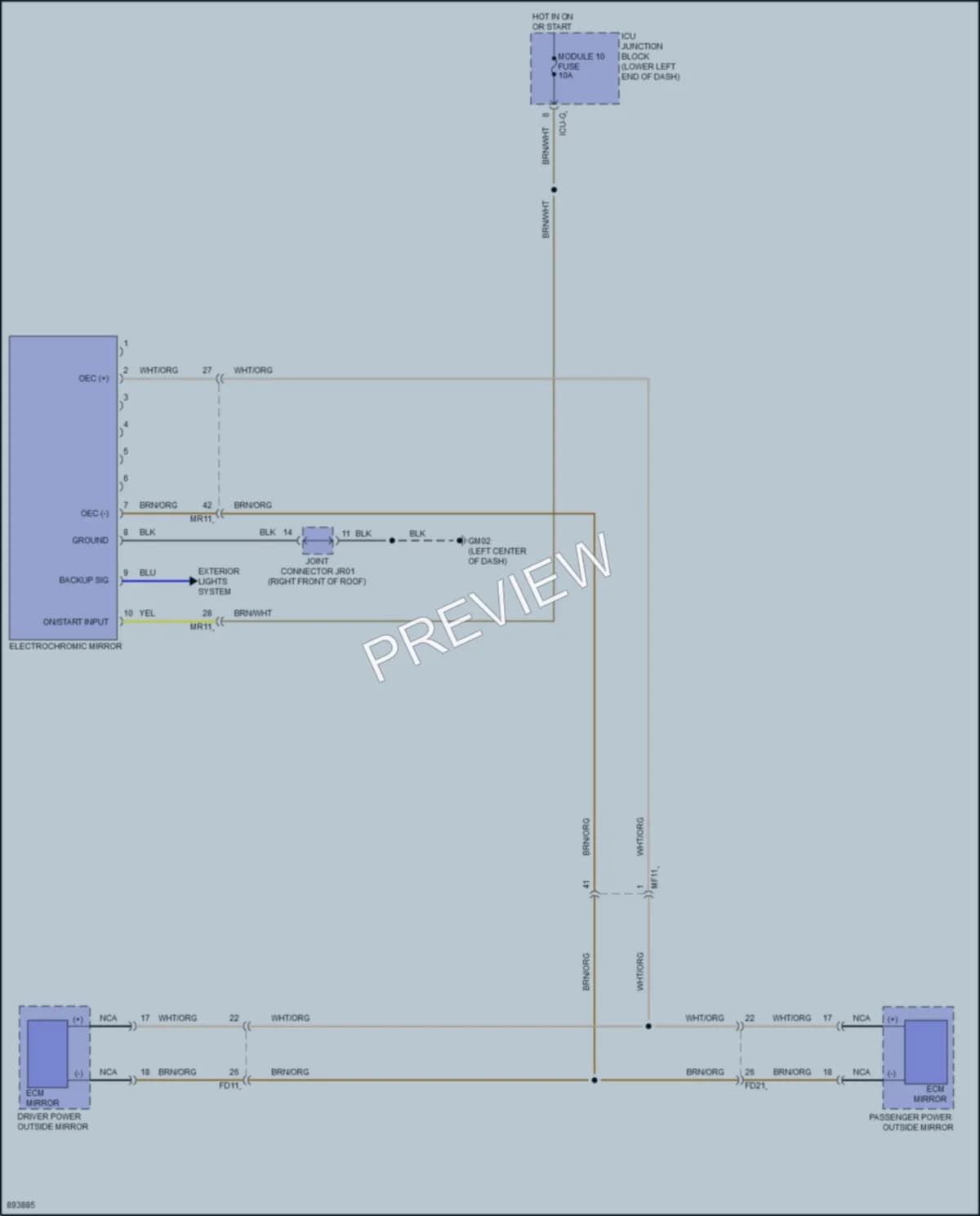 2025 Genesis G70 Power Mirrors Wiring Diagrams protected preview