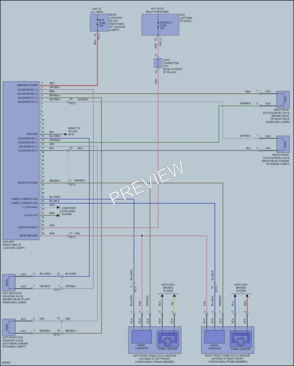 2025 Genesis G80 Electronic Suspension Wiring Diagrams protected preview