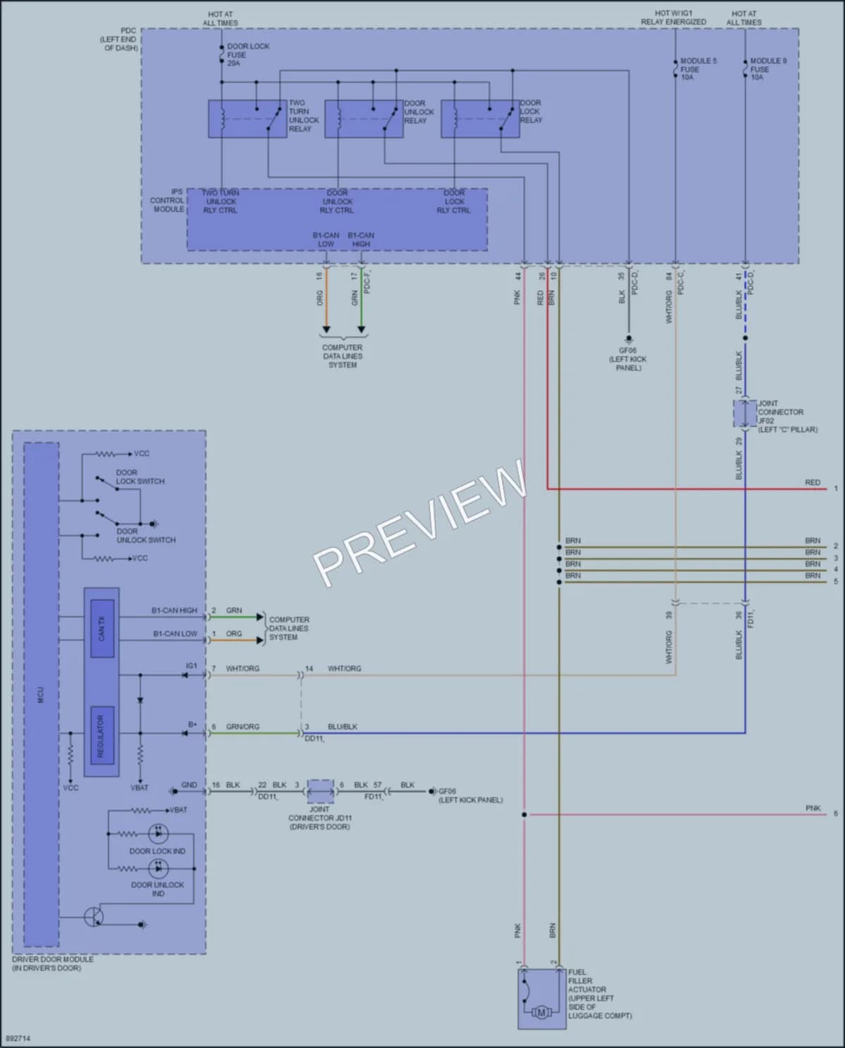 2025 Genesis G80 Power Door Locks Wiring Diagrams protected preview
