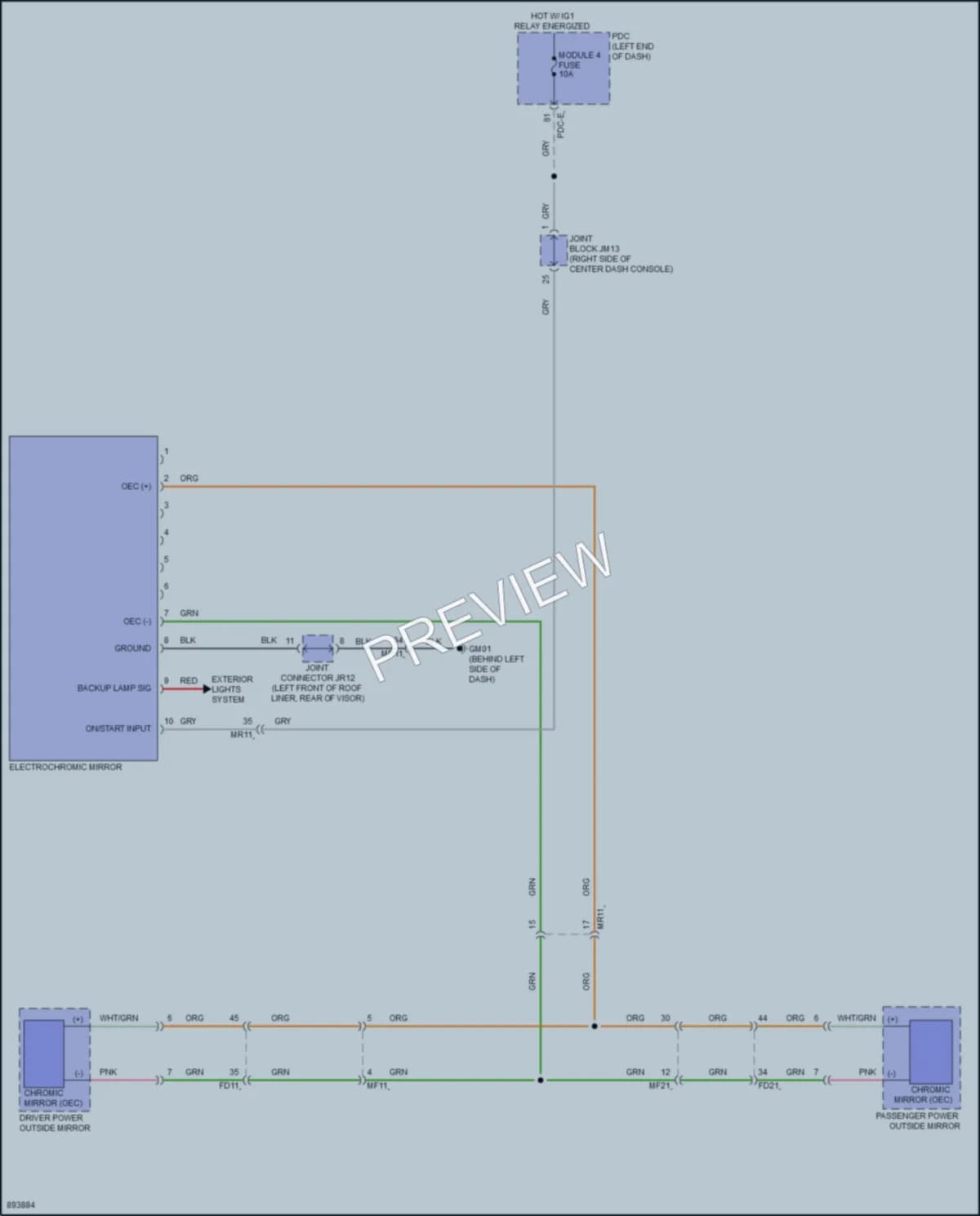 2025 Genesis G80 Power Mirrors Wiring Diagrams protected preview