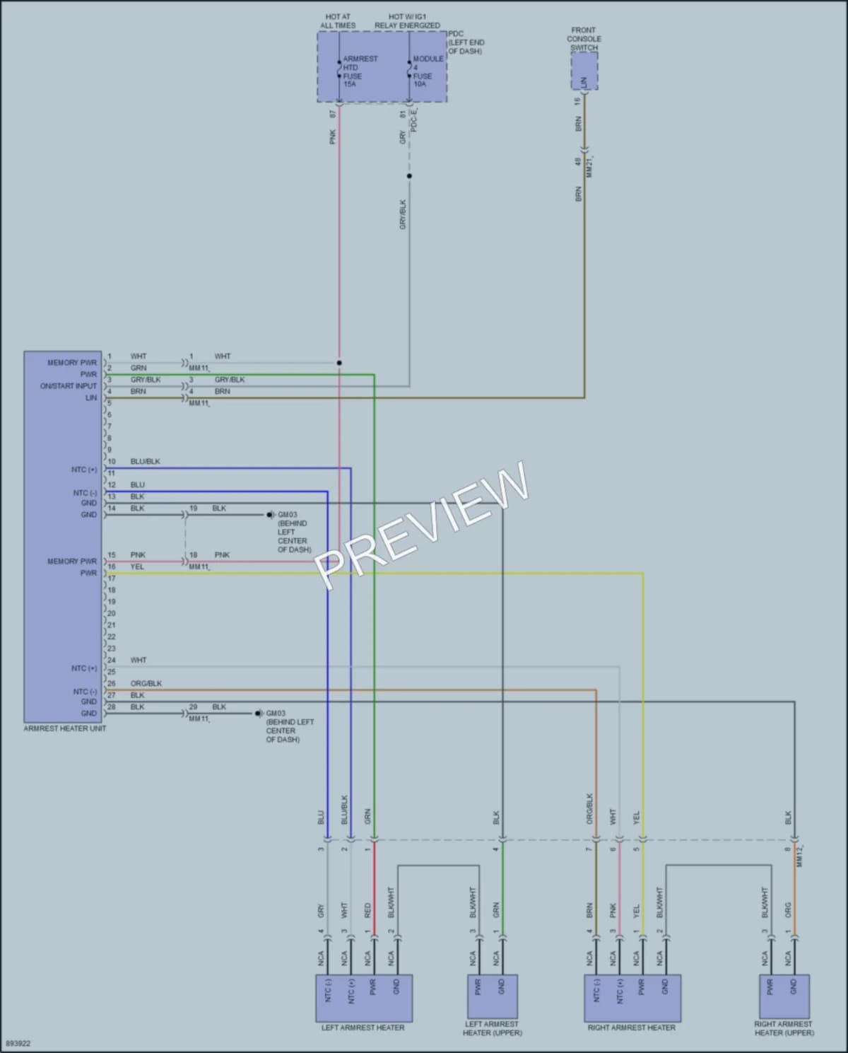 2025 Genesis G80 Power Seats Wiring Diagrams protected preview