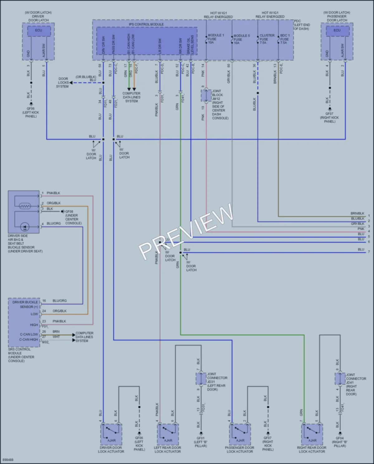 2025 Genesis G80 Warning Systems Wiring Diagrams protected preview