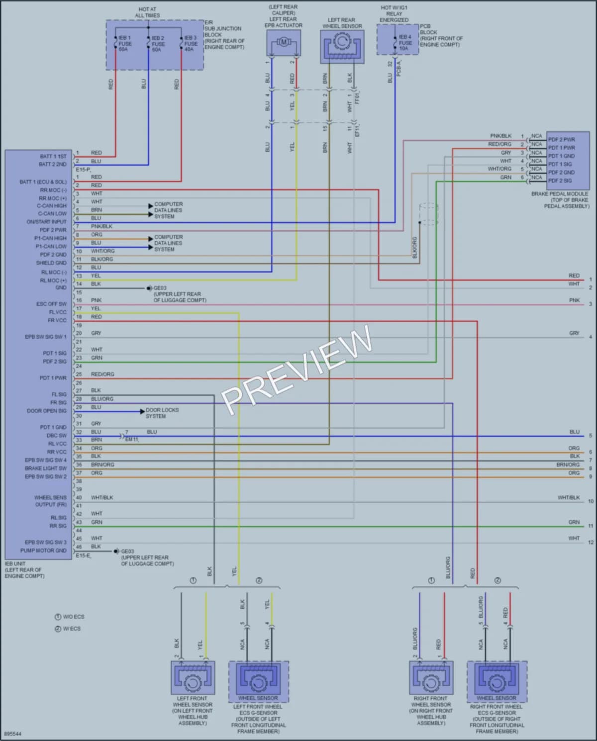 2025 Genesis GV80 Anti Lock Brakes Wiring Diagrams protected preview