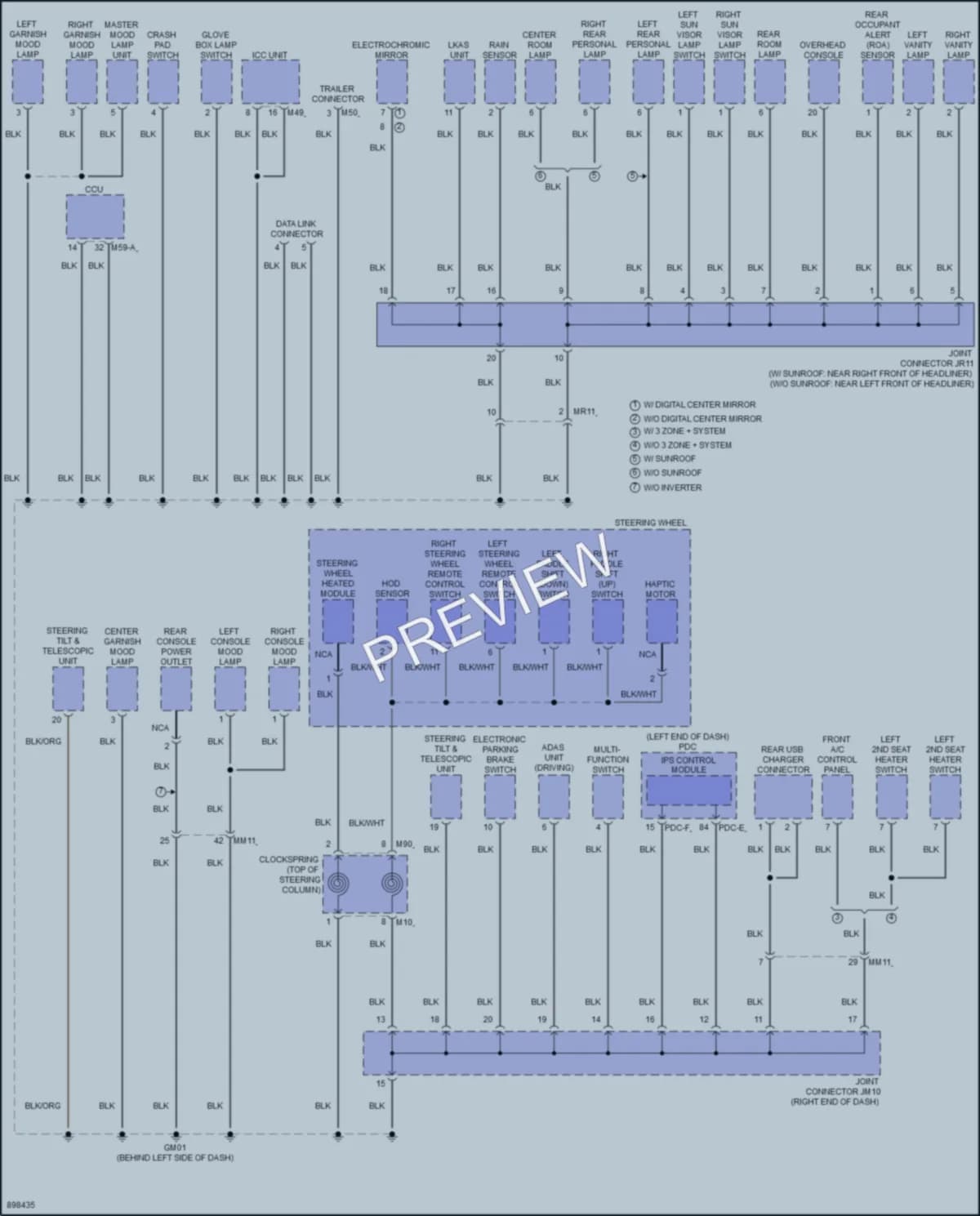 2025 Genesis GV80 Ground Distribution Wiring Diagrams protected preview