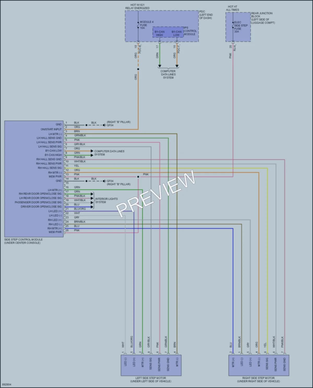 2025 Genesis GV80 Trunk Tailgate Fuel Door Wiring Diagrams protected preview