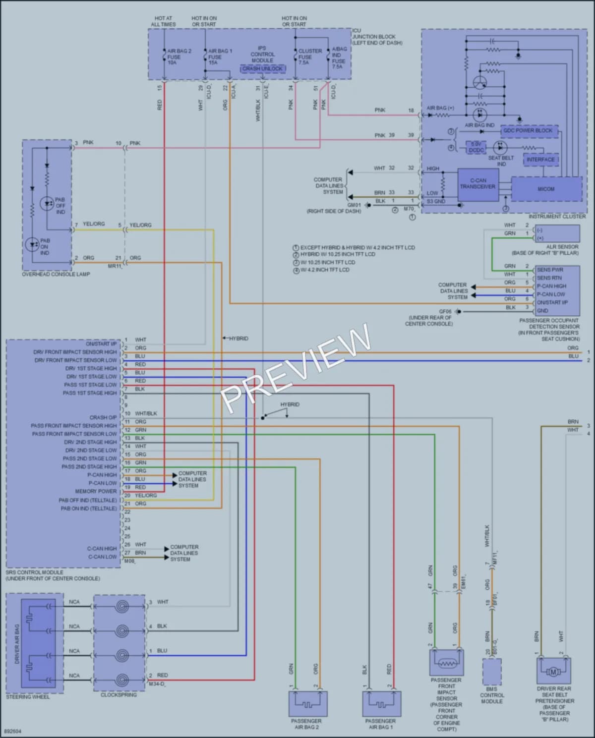 2025 Hyundai Elantra Supplemental Restraints Wiring Diagrams protected preview