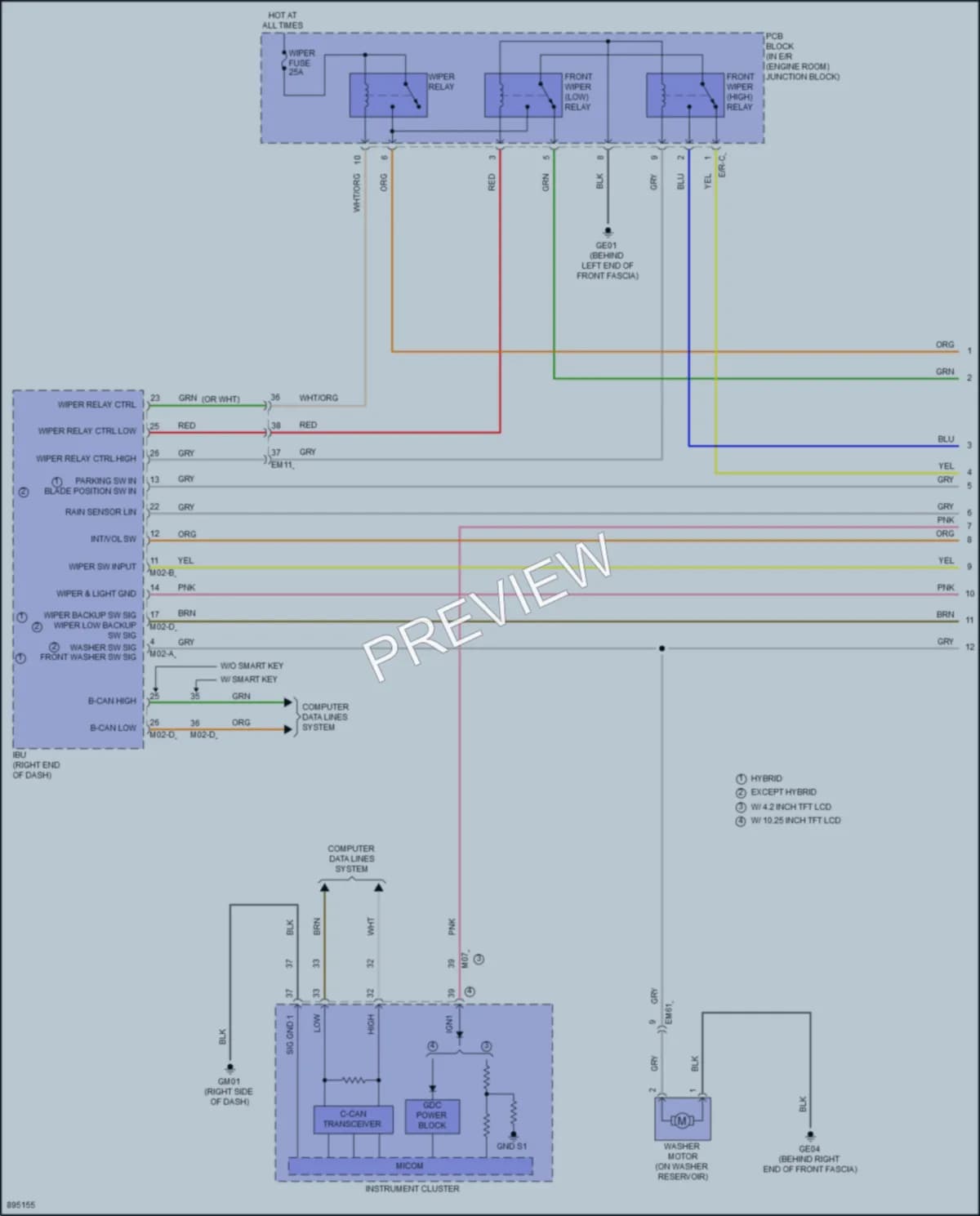 2025 Hyundai Elantra Wiper Washer Wiring Diagrams protected preview
