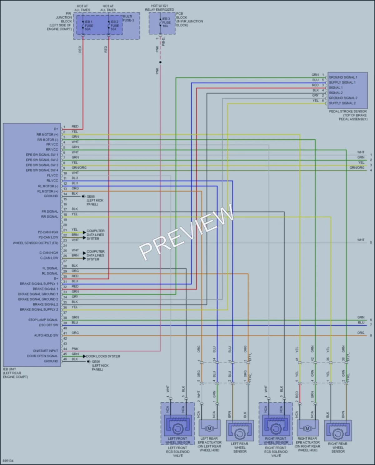 2025 Hyundai Ioniq5 Anti Lock Brakes Wiring Diagrams protected preview