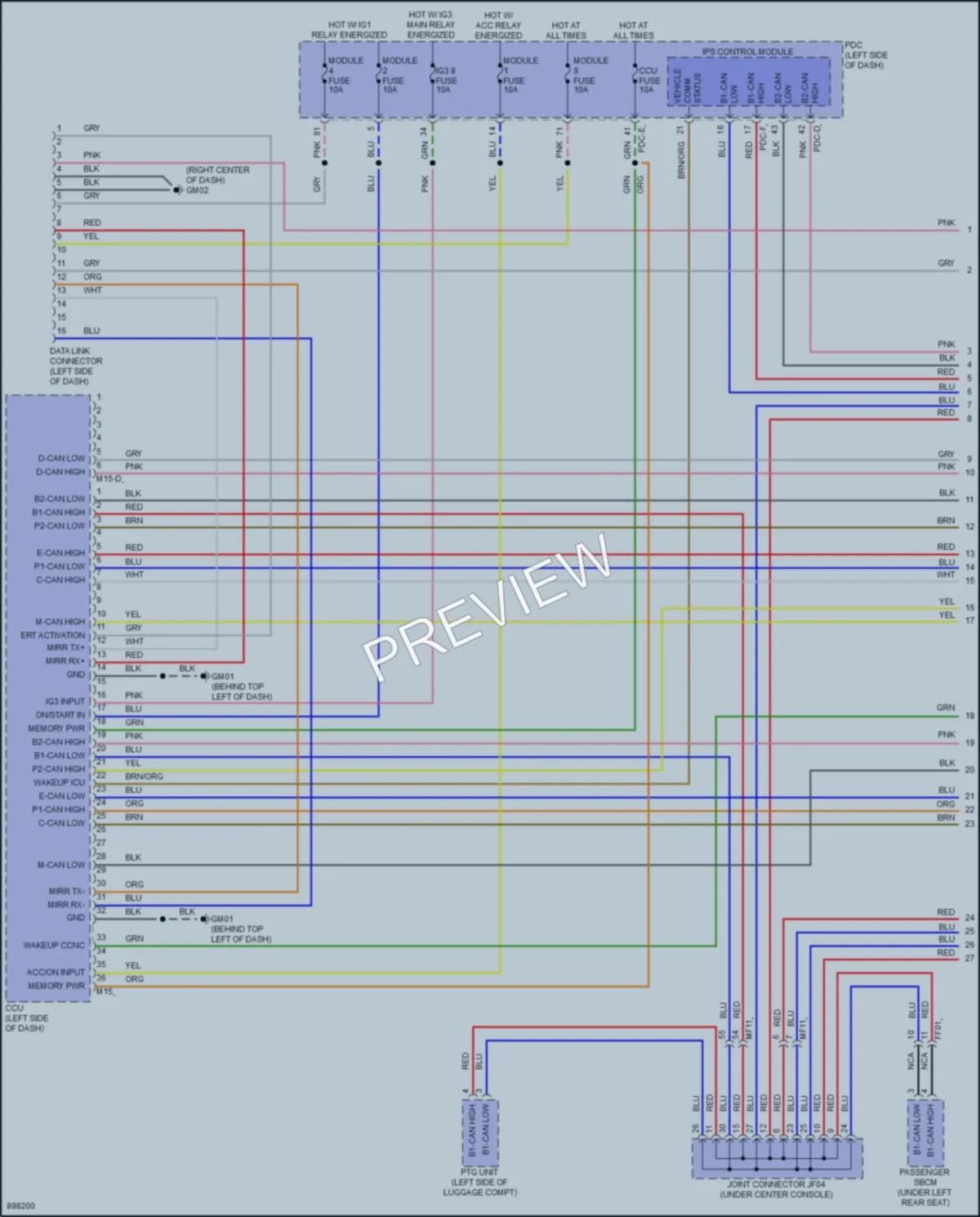 2025 Hyundai Ioniq5 Computer Data Lines Wiring Diagrams protected preview