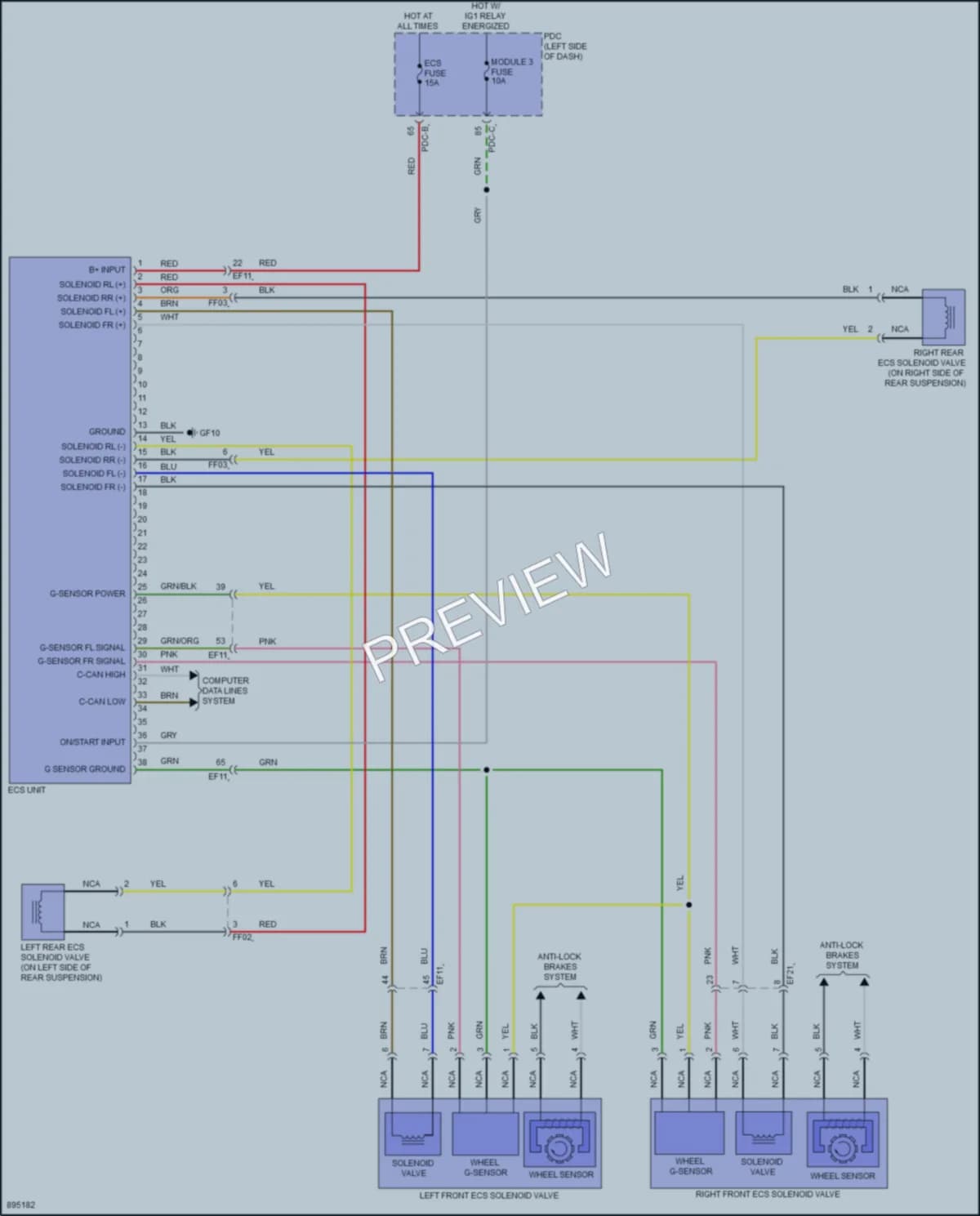 2025 Hyundai Ioniq5 Electronic Suspension Wiring Diagrams protected preview