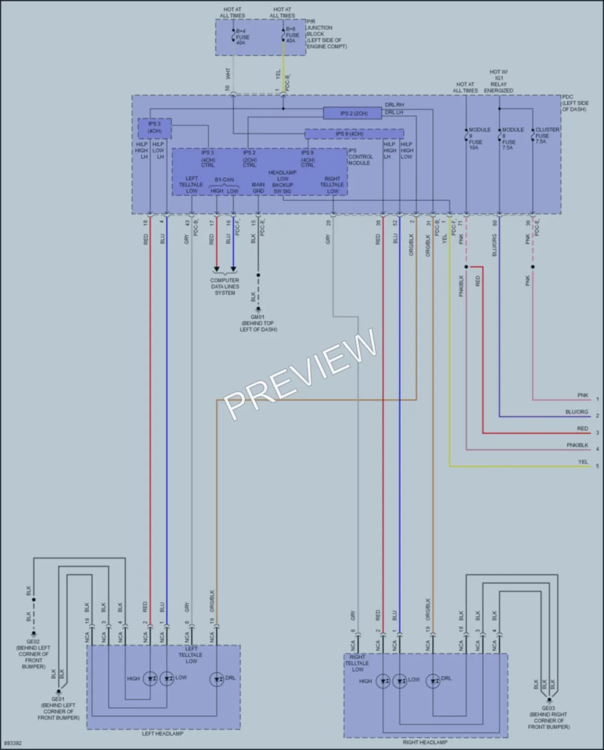 2025 Hyundai Ioniq5 Headlights Wiring Diagrams protected preview