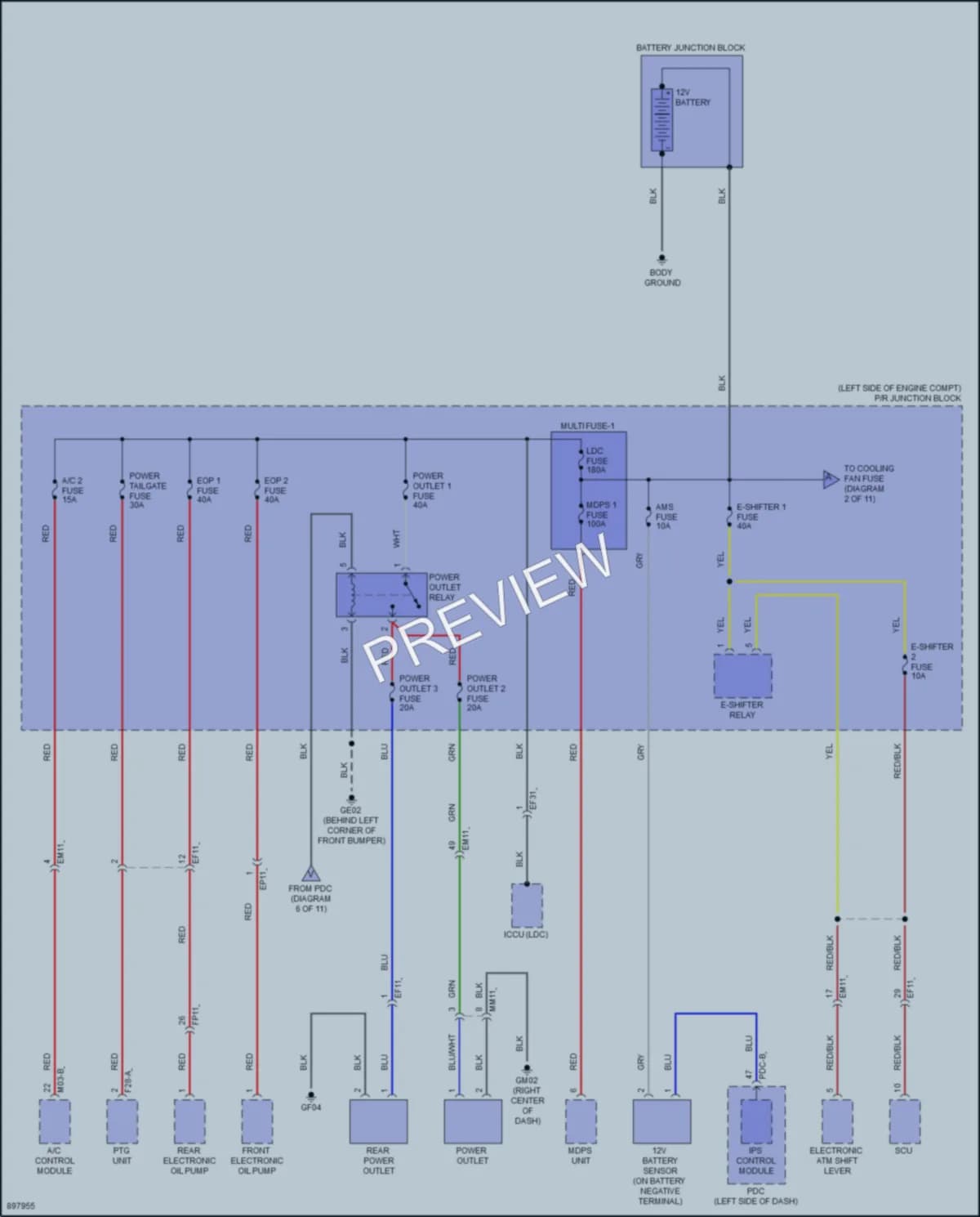 2025 Hyundai Ioniq5 Power Distribution Wiring Diagrams protected preview