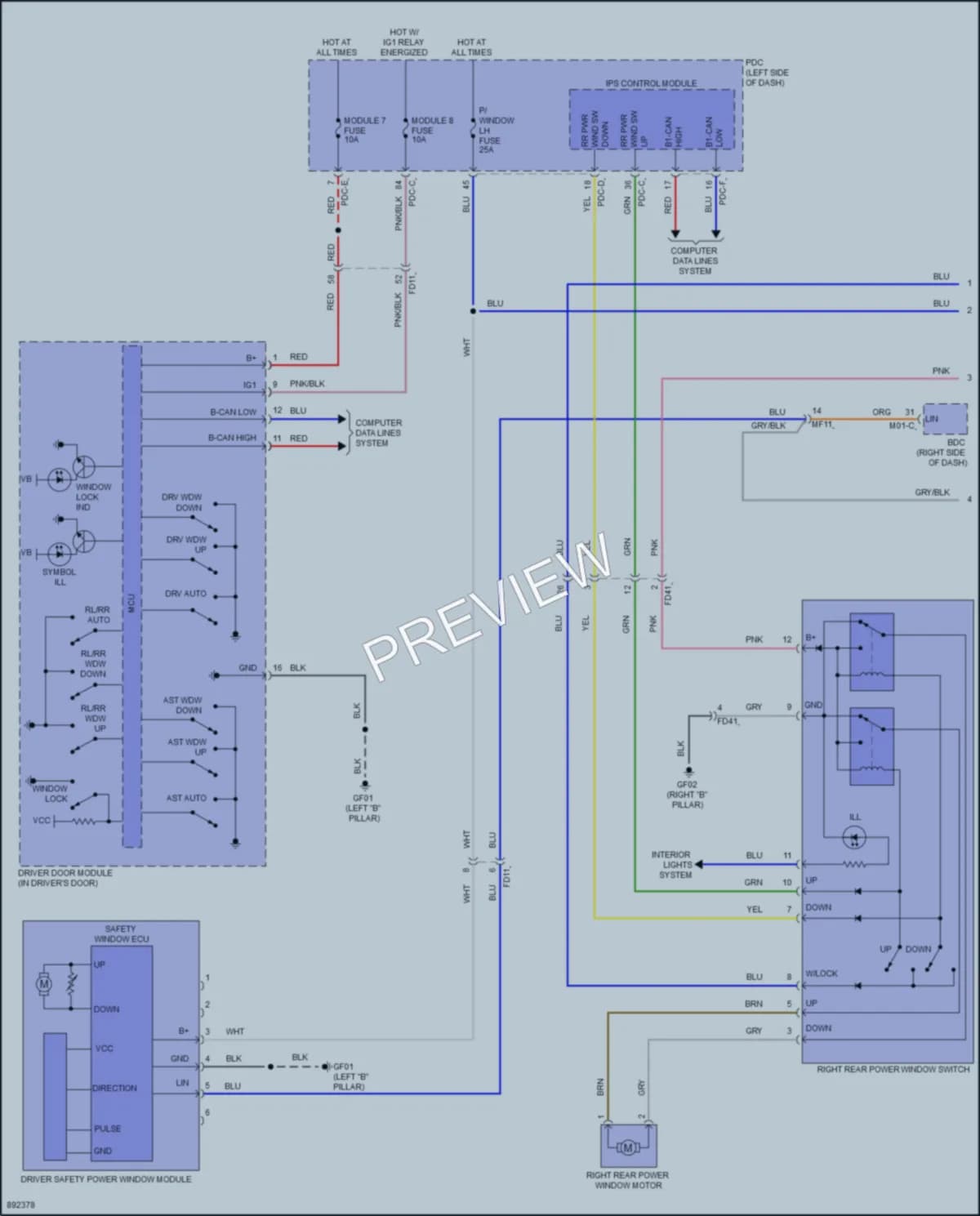2025 Hyundai Ioniq5 Power Windows Wiring Diagrams protected preview